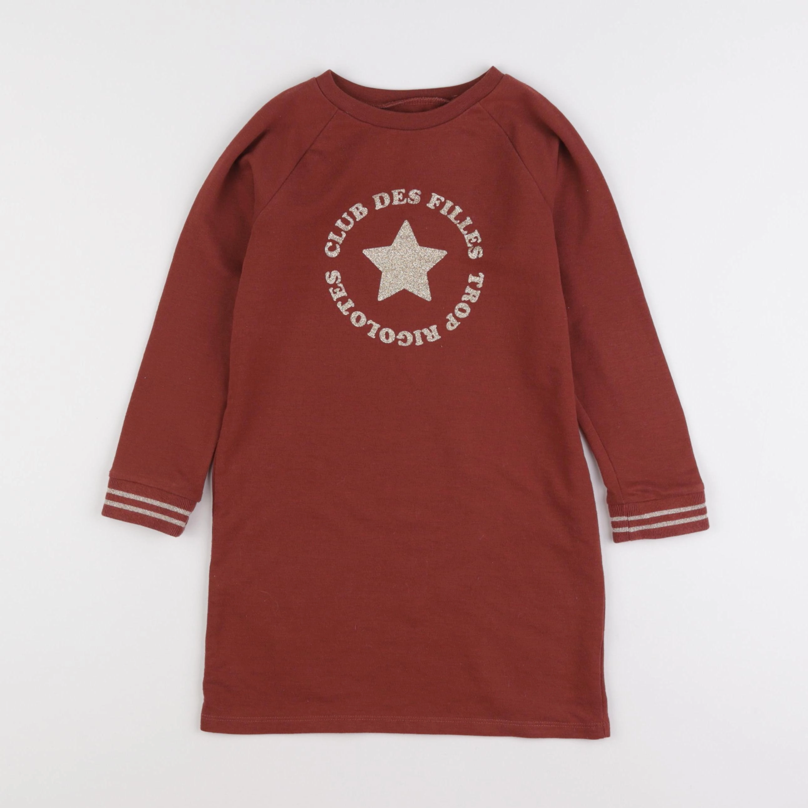 Vertbaudet - robe marron - 6 ans