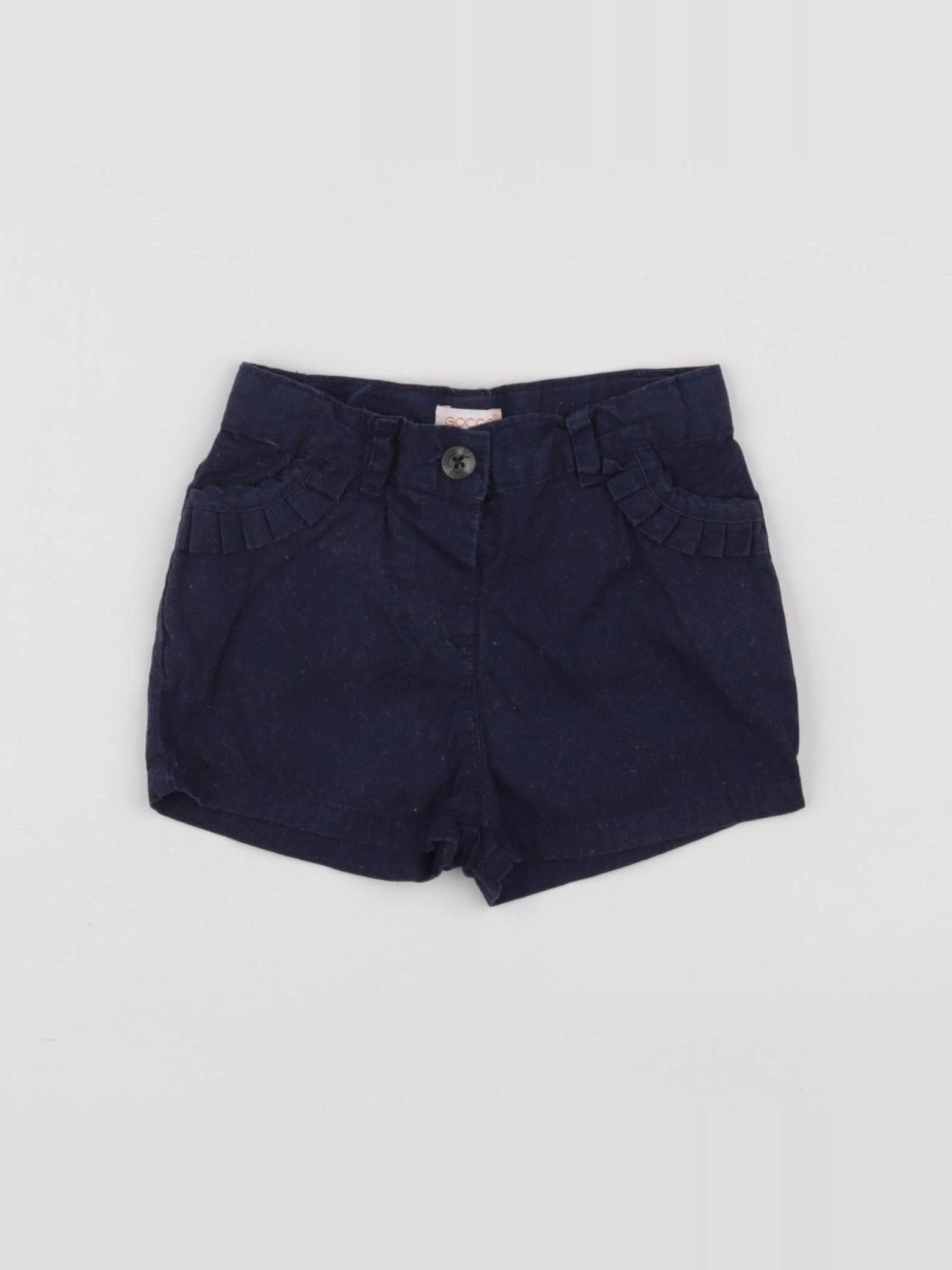 Gocco - short bleu - 6/9 mois