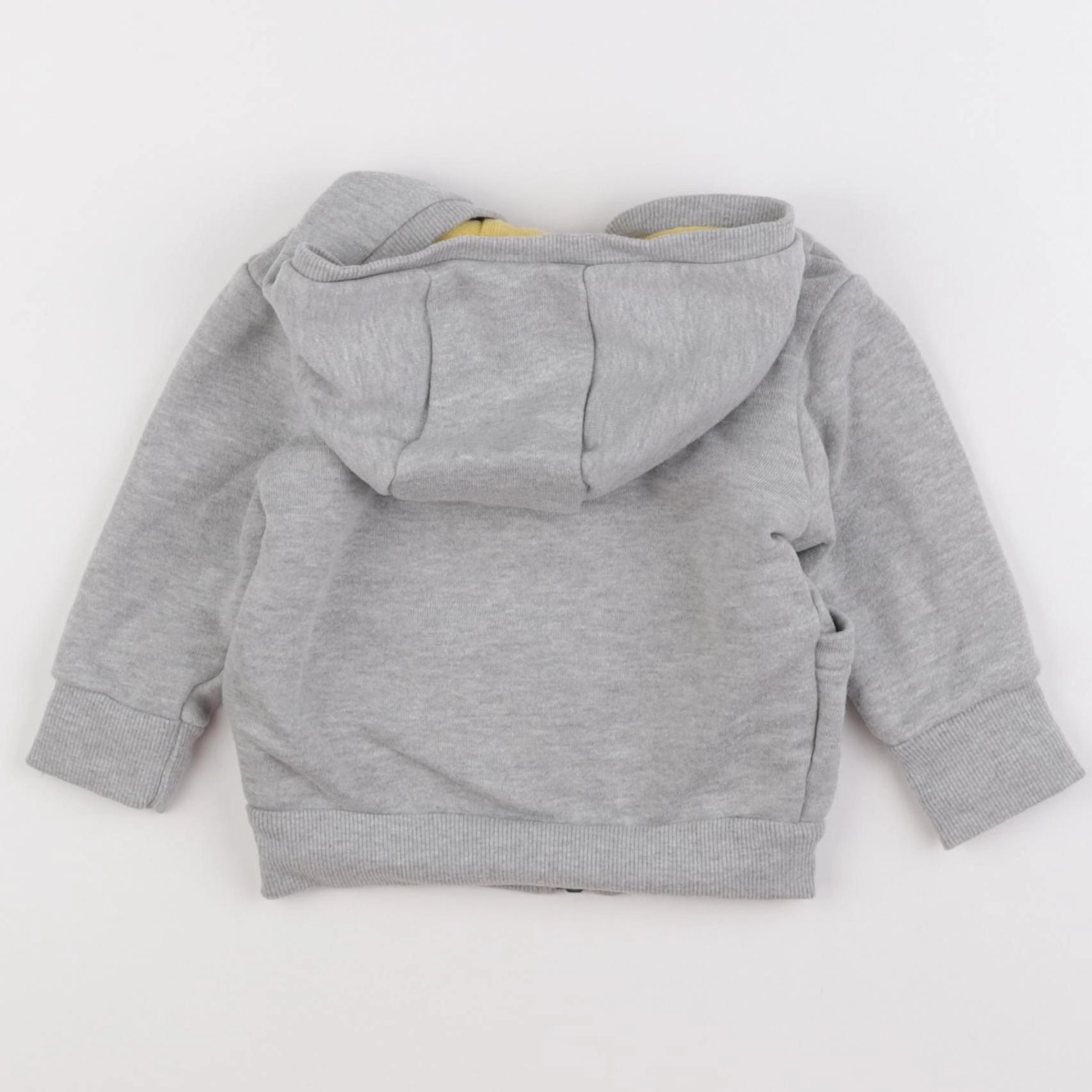 IKKS - sweat réversible jaune, gris - 12 mois