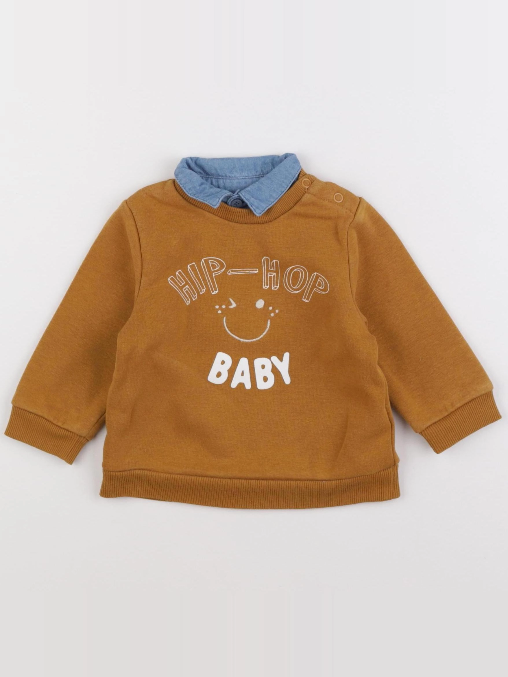 Tape à l'oeil - sweat marron - 12 mois