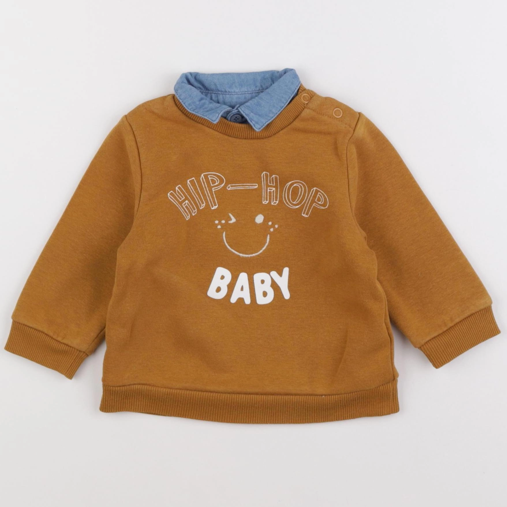 Tape à l'oeil - sweat marron - 12 mois