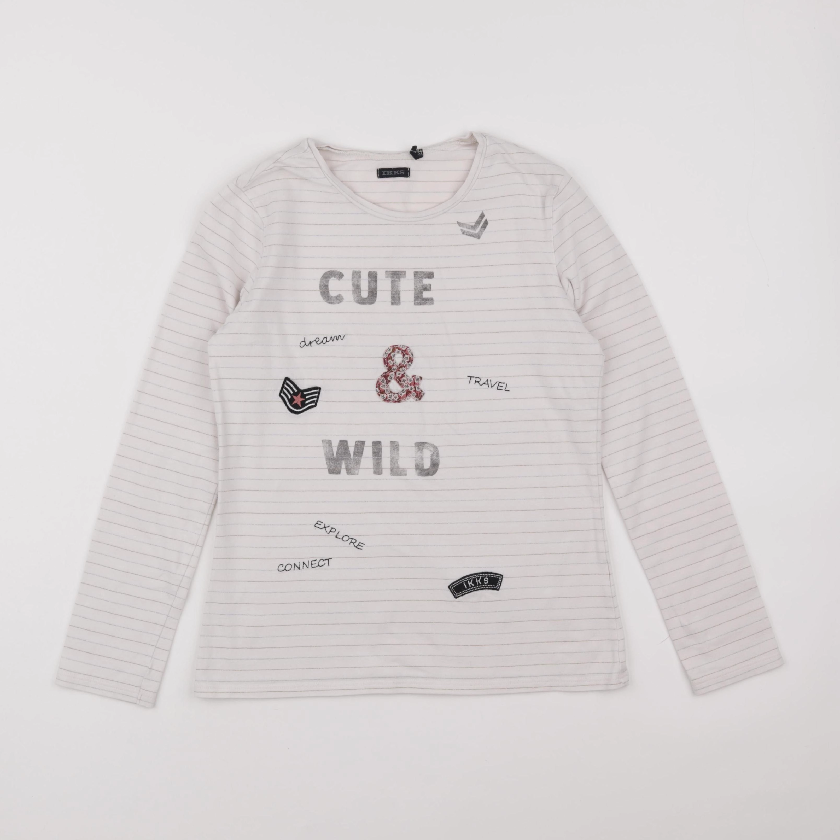 IKKS - tee-shirt beige - 12 ans