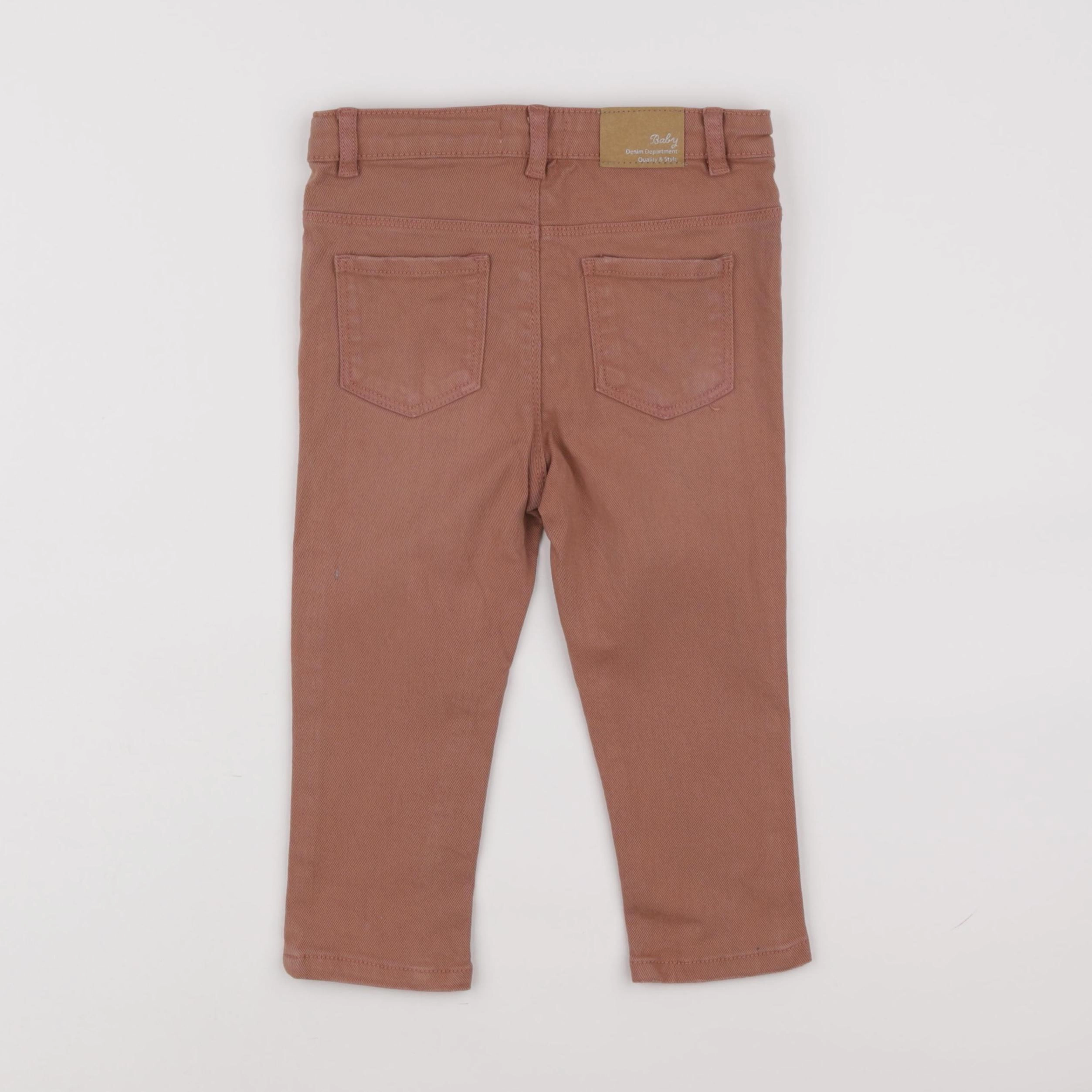 Vertbaudet - jean marron - 24 mois