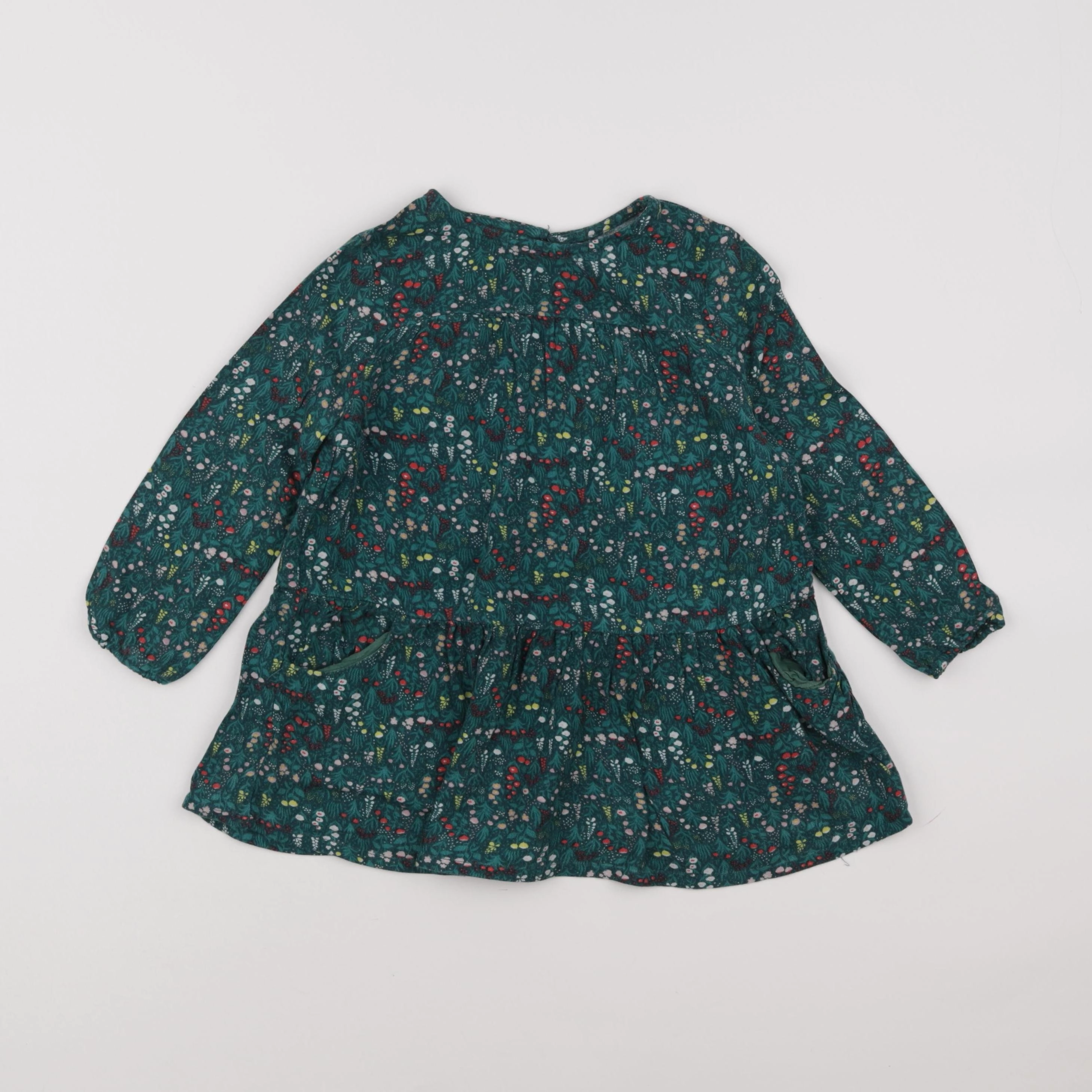 Vertbaudet - robe vert - 3 ans