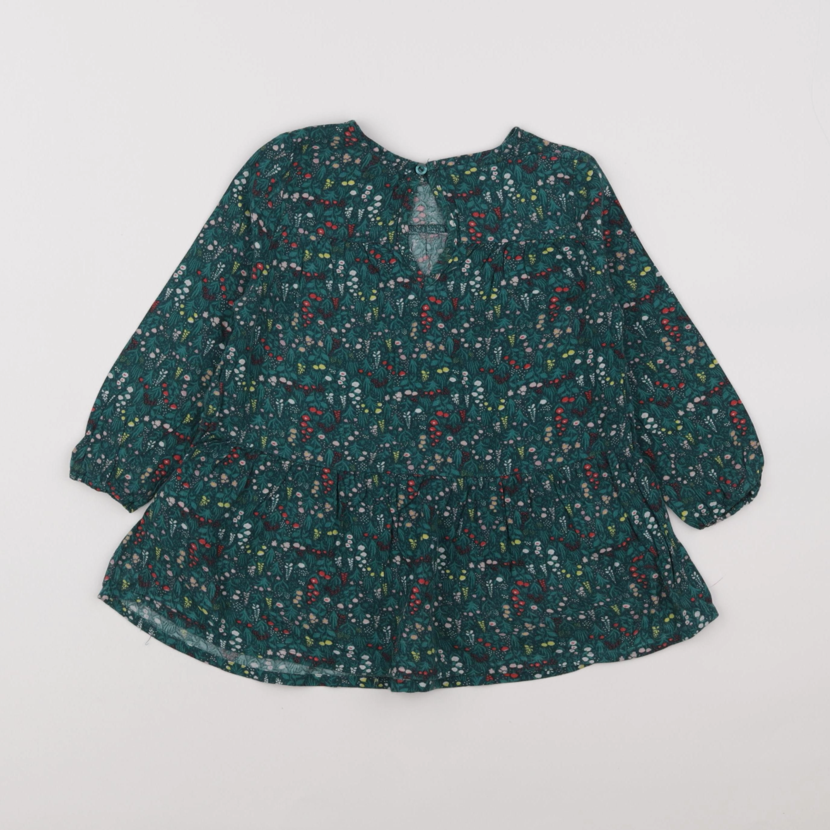 Vertbaudet - robe vert - 3 ans