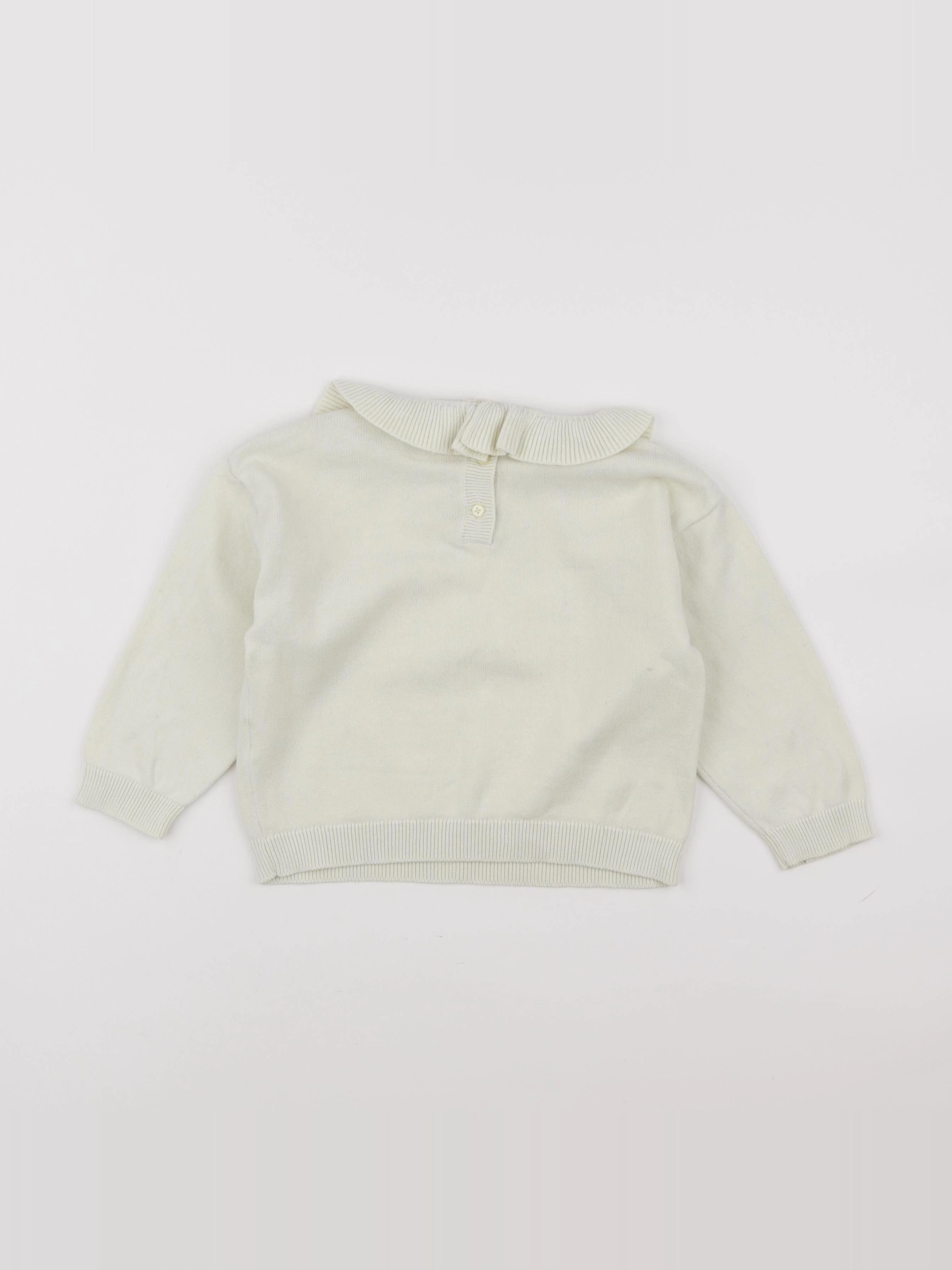 Vertbaudet - pull jaune - 24 mois