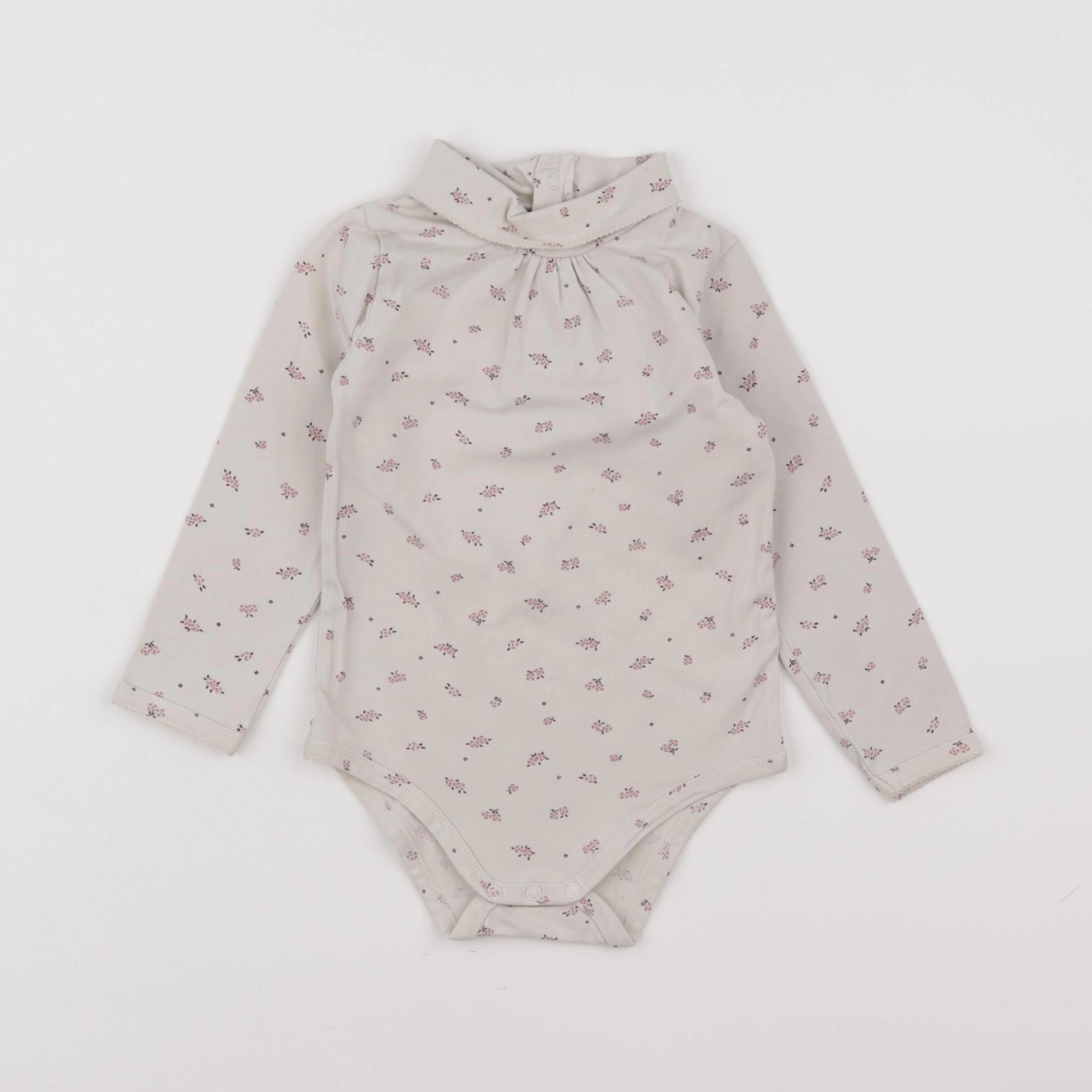 Vertbaudet - body à col beige - 18 mois à 2 ans