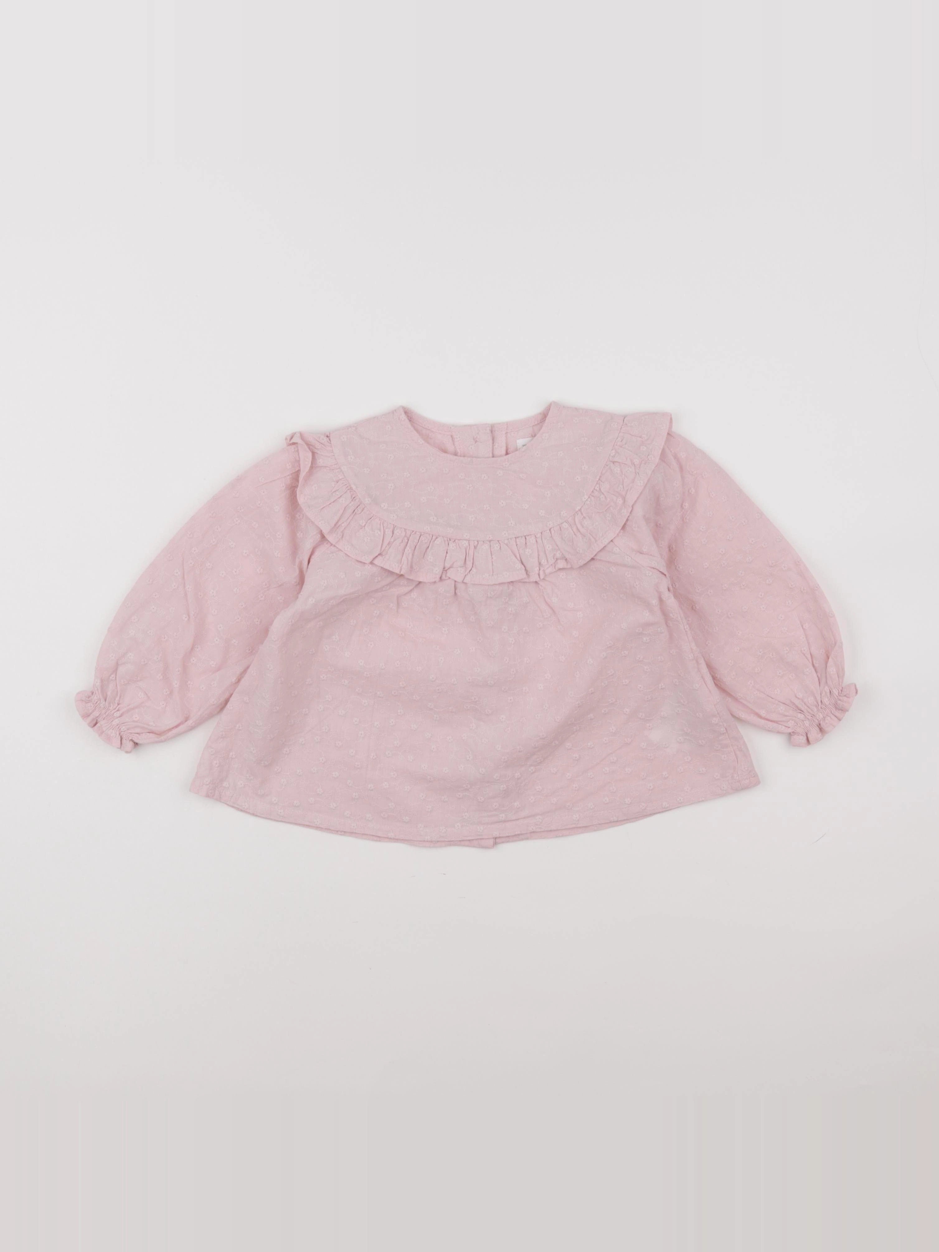 Vertbaudet - blouse rose - 24 mois