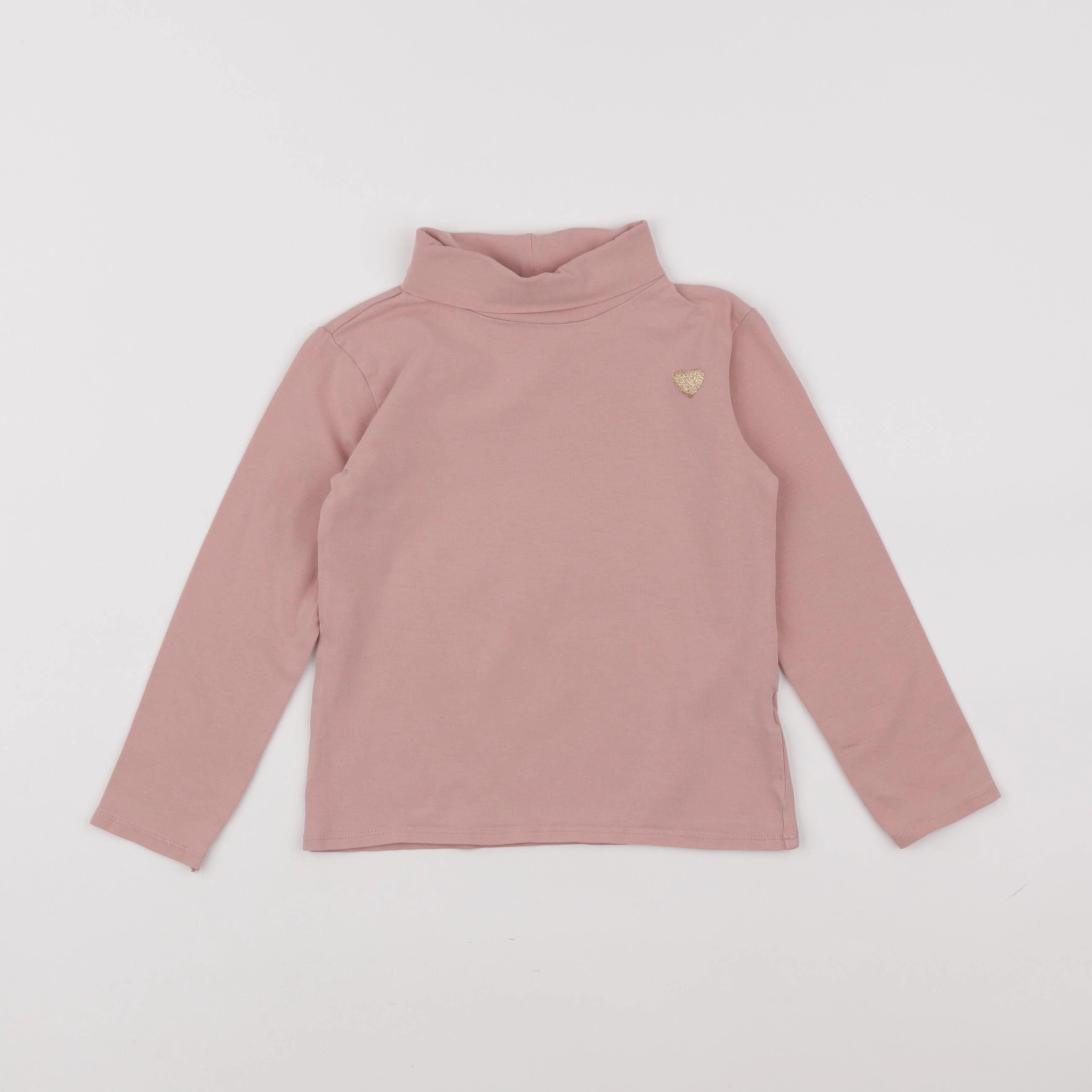 Vertbaudet - sous-pull rose - 4 ans