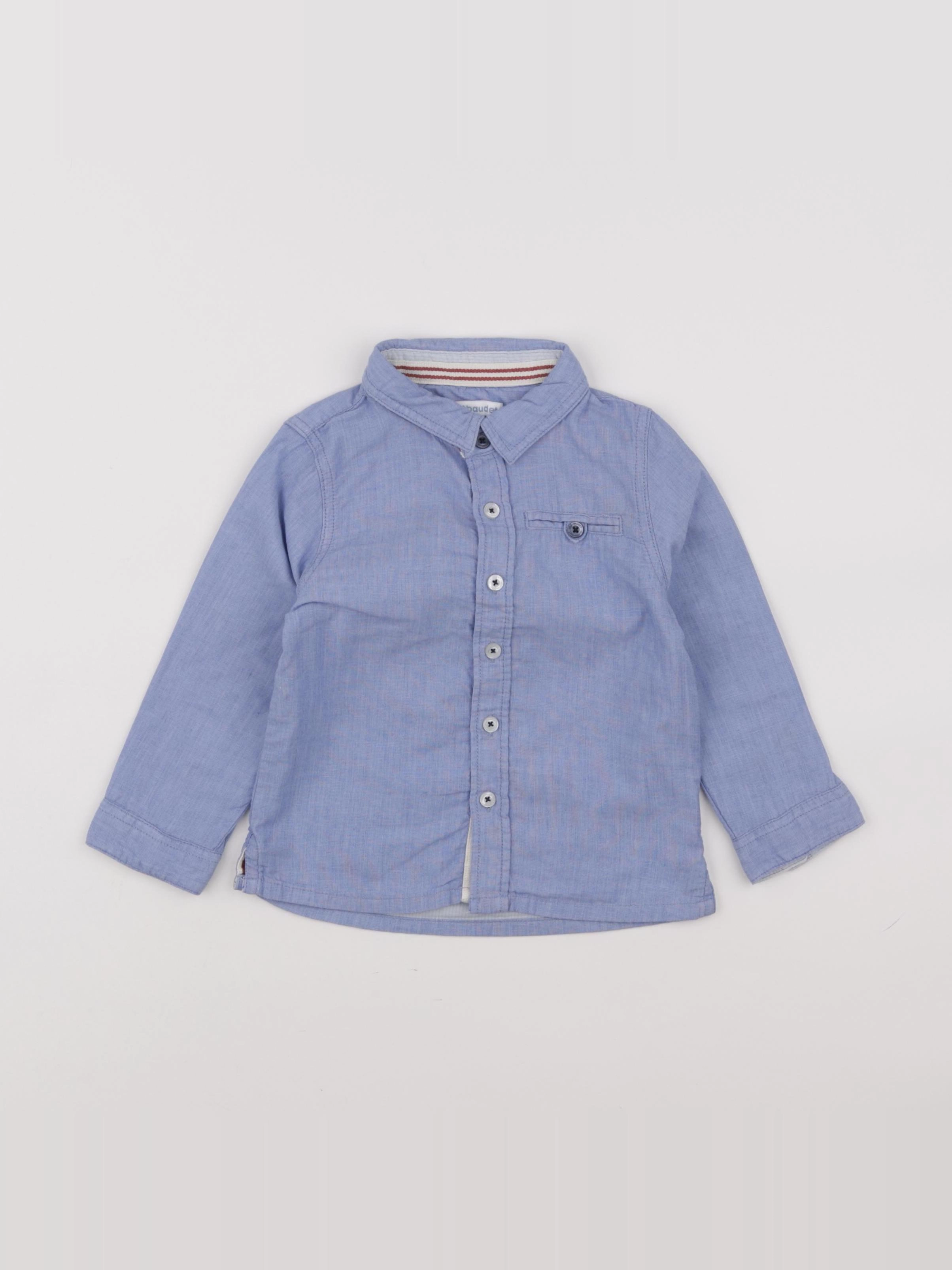 Vertbaudet - chemise bleu - 24 mois