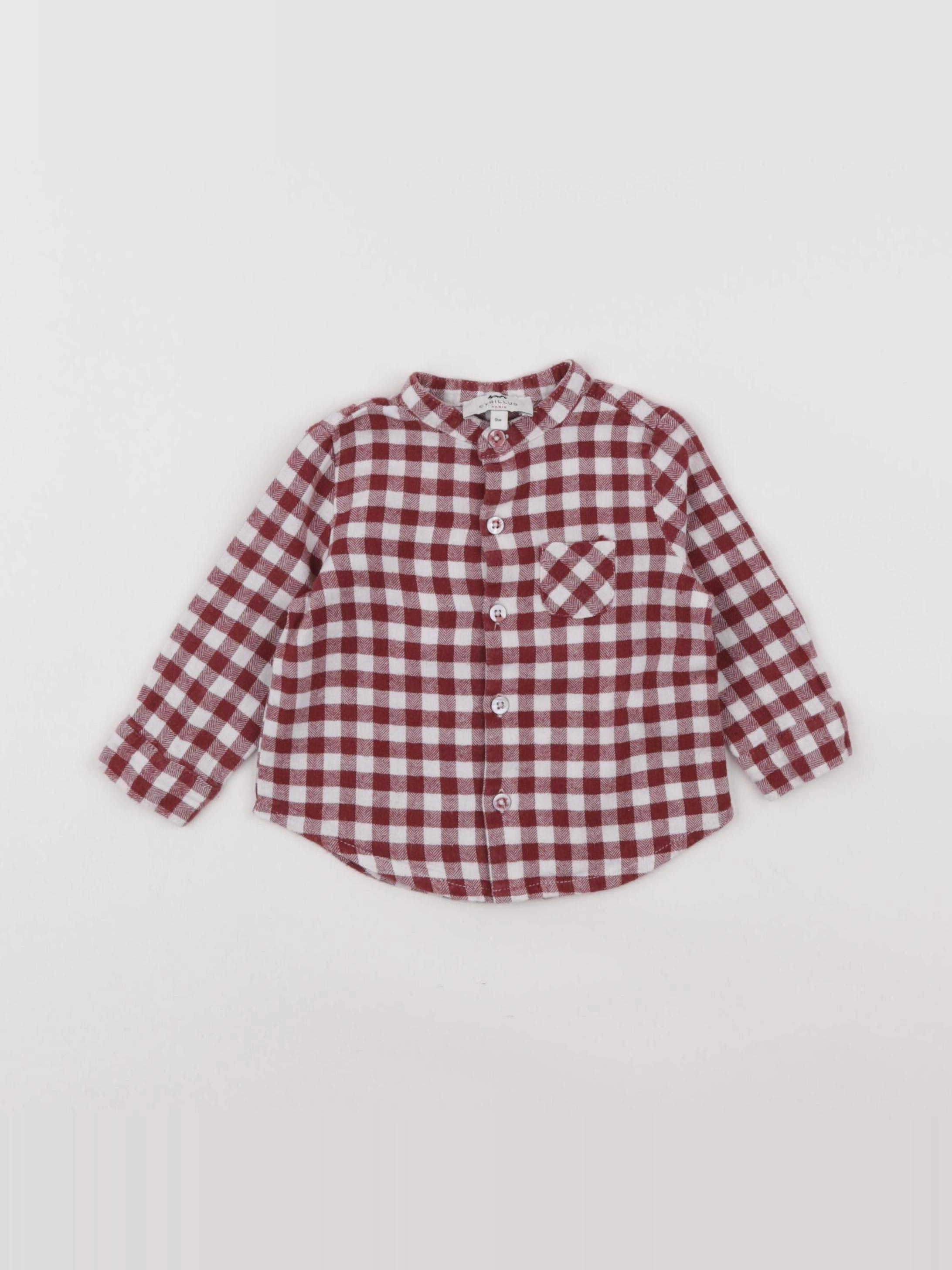 Cyrillus - chemise rouge - 9 mois