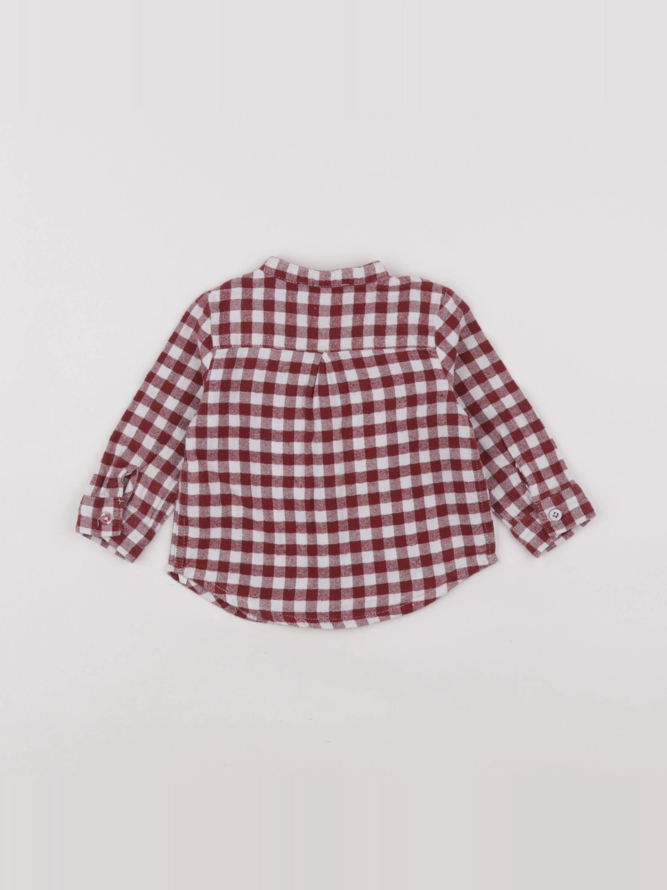 Cyrillus - chemise rouge - 9 mois