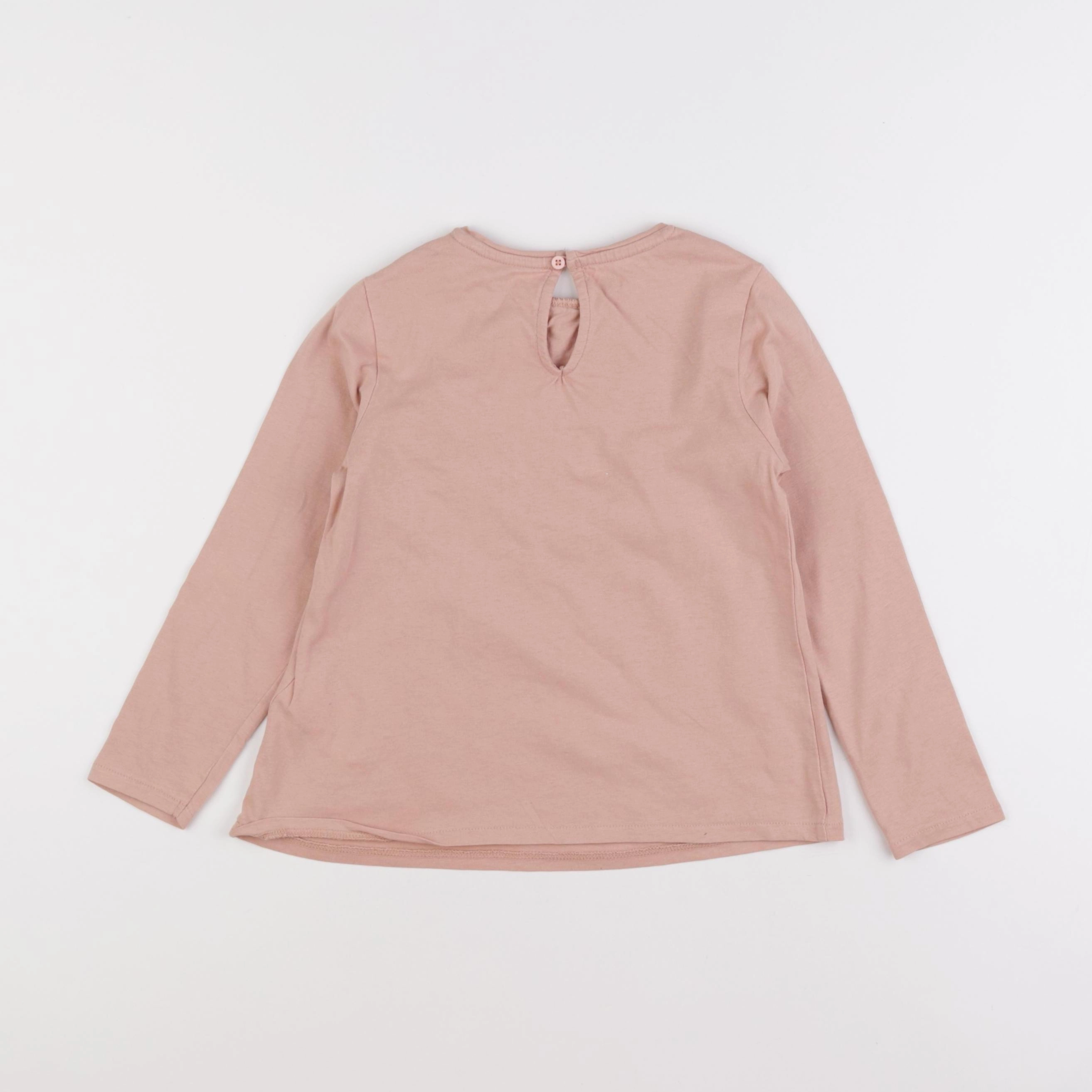 Vertbaudet - tee-shirt rose - 6 ans