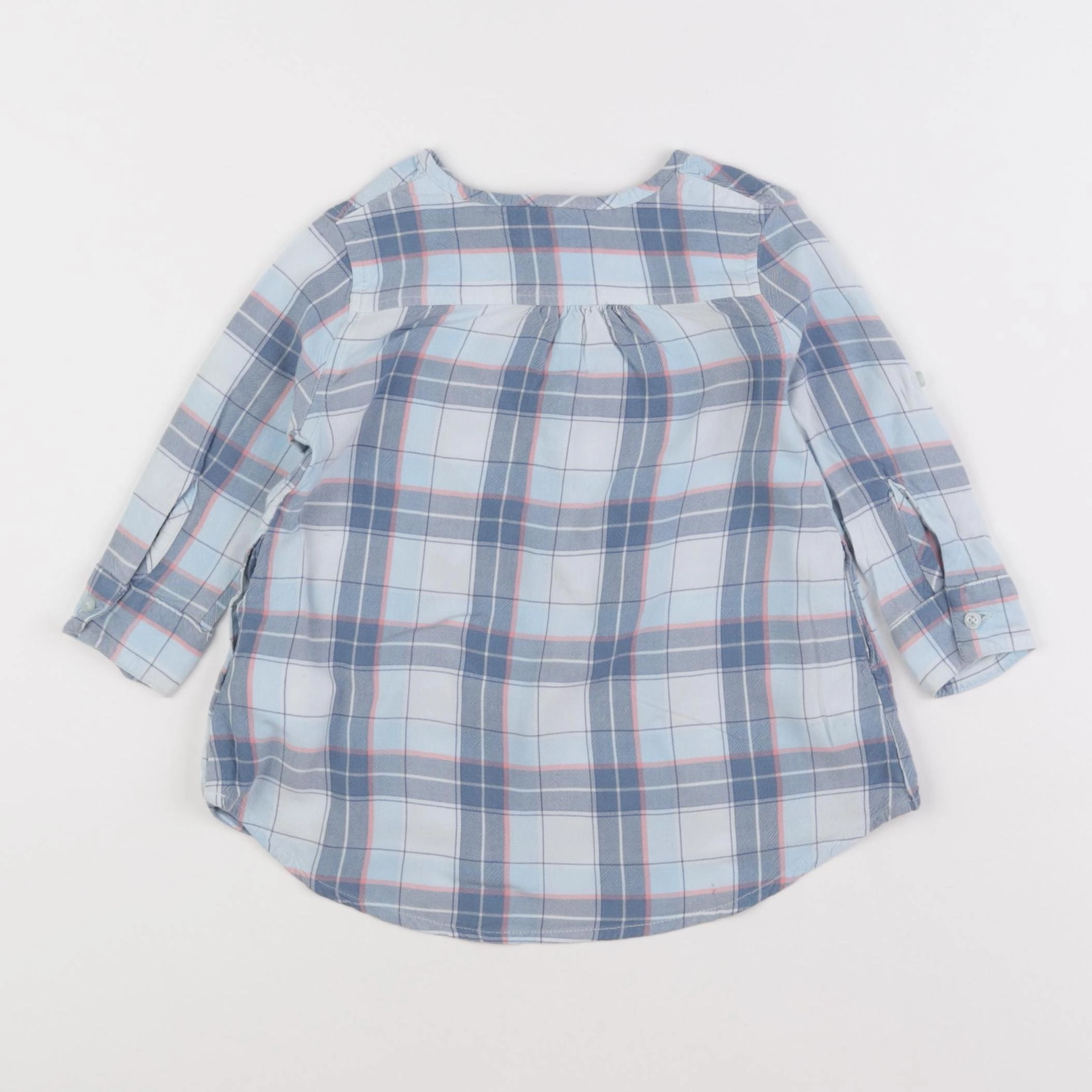 Vertbaudet - blouse bleu - 2 ans