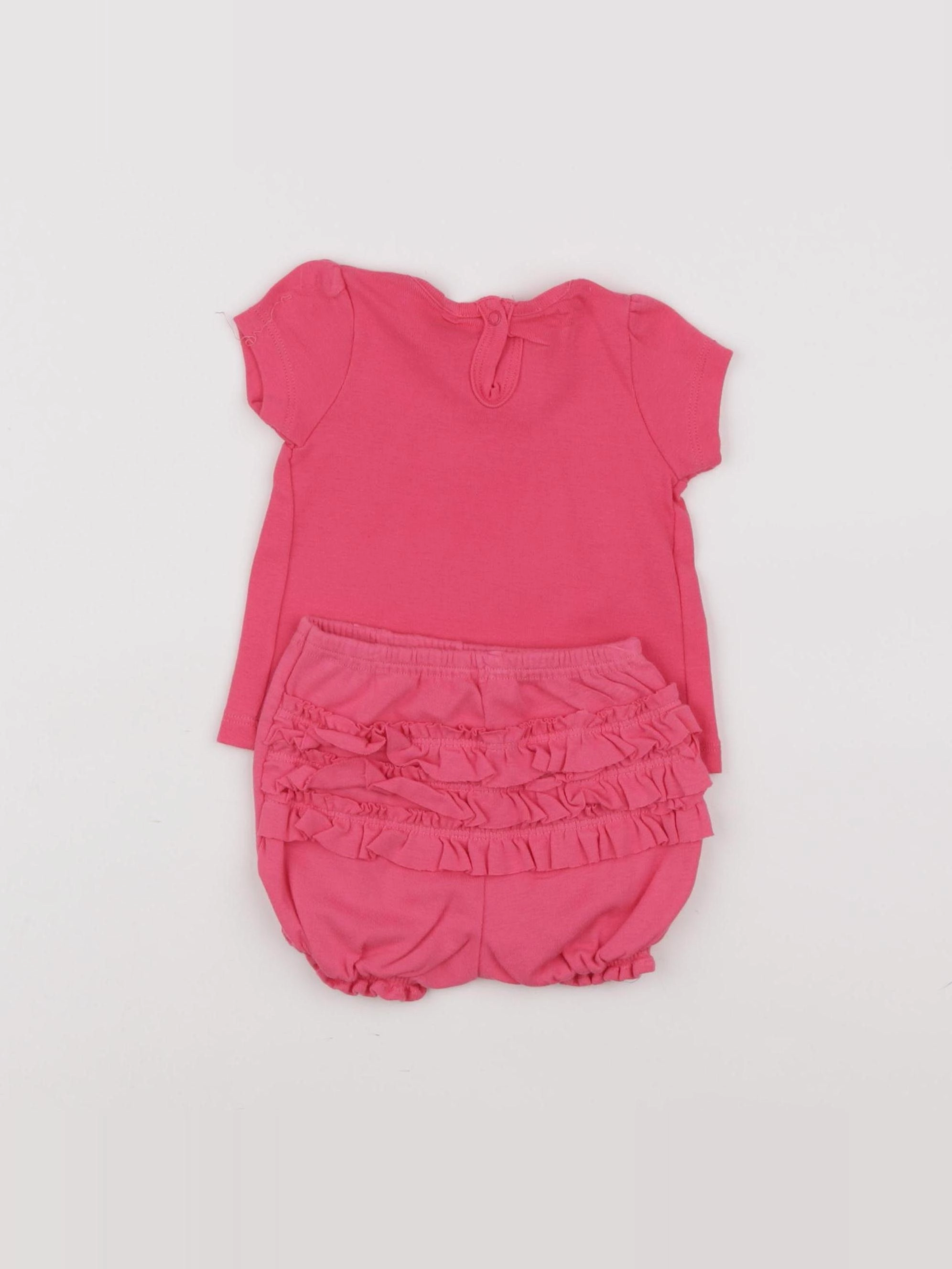 Petit Bateau - pyjama coton rose - 3 mois
