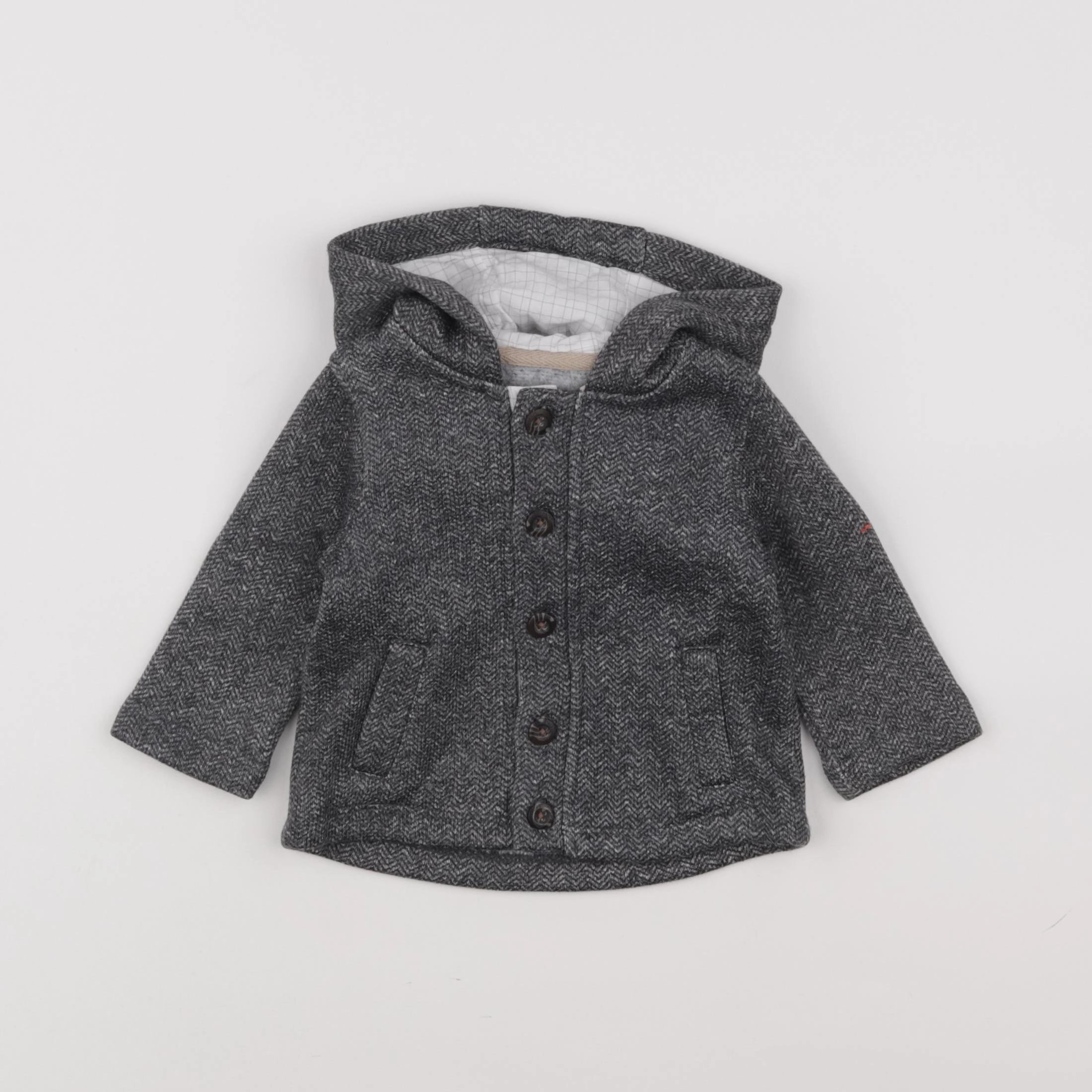 Natalys - veste gris - 6 mois