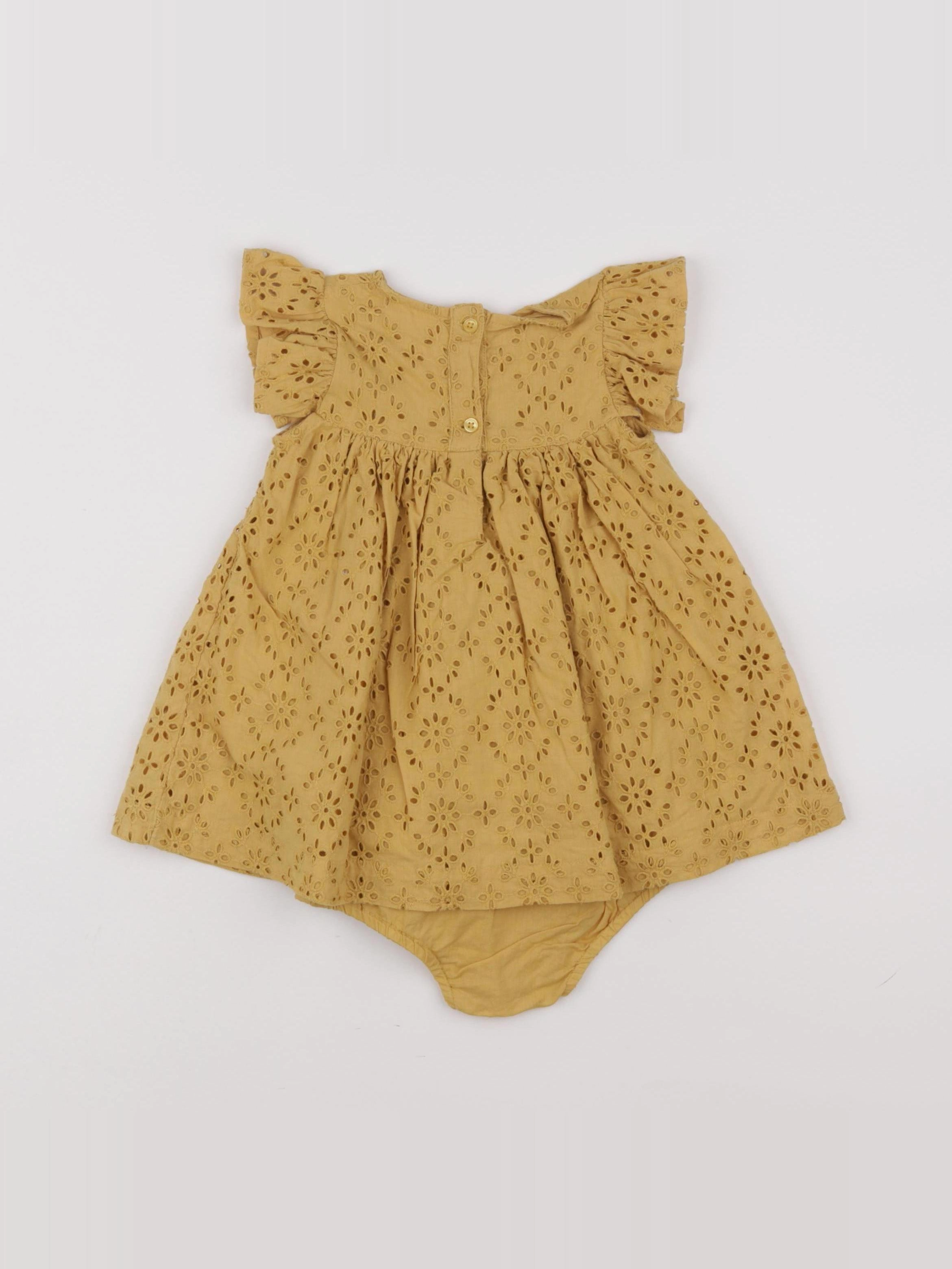Boutchou - robe jaune - 6 mois