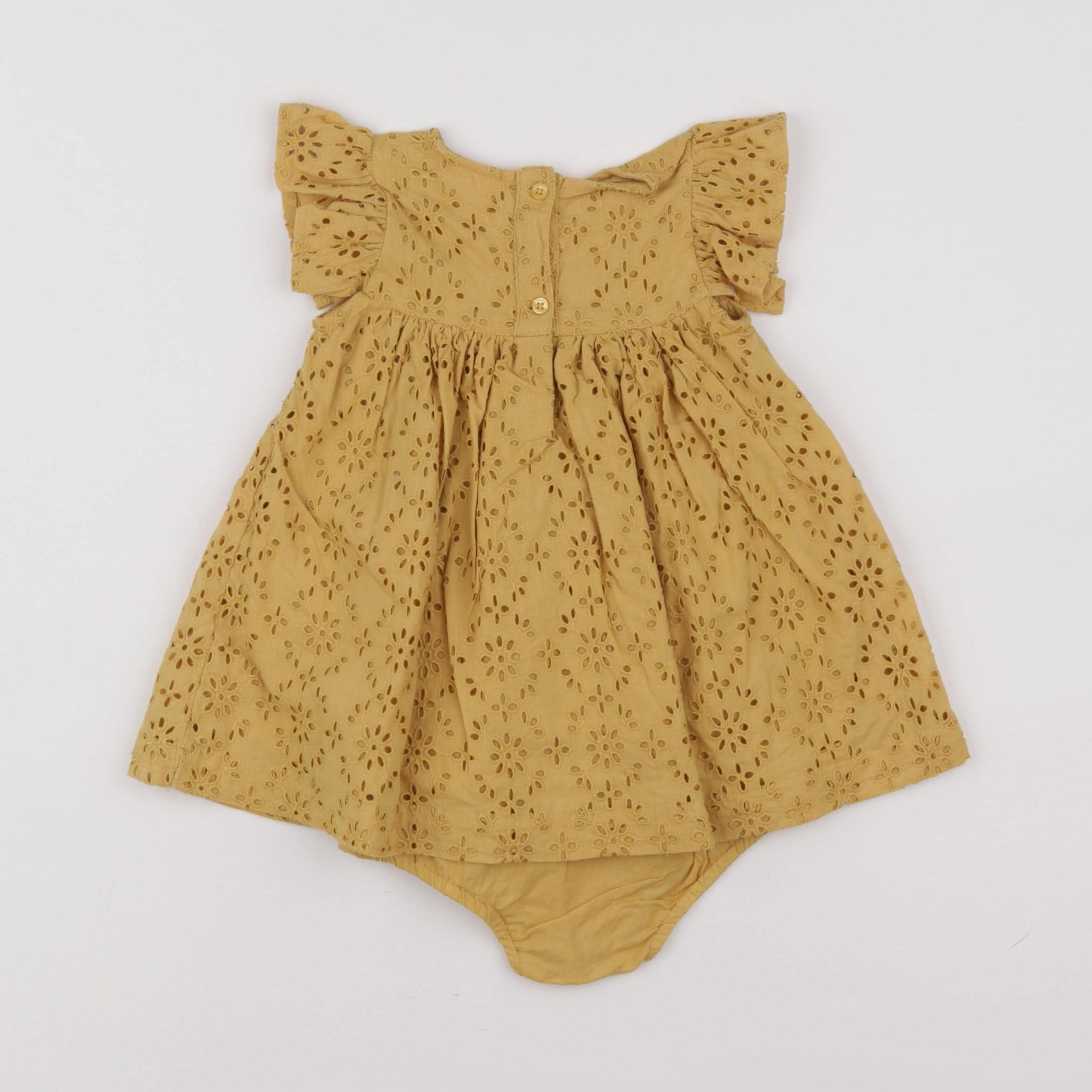 Boutchou - robe jaune - 6 mois