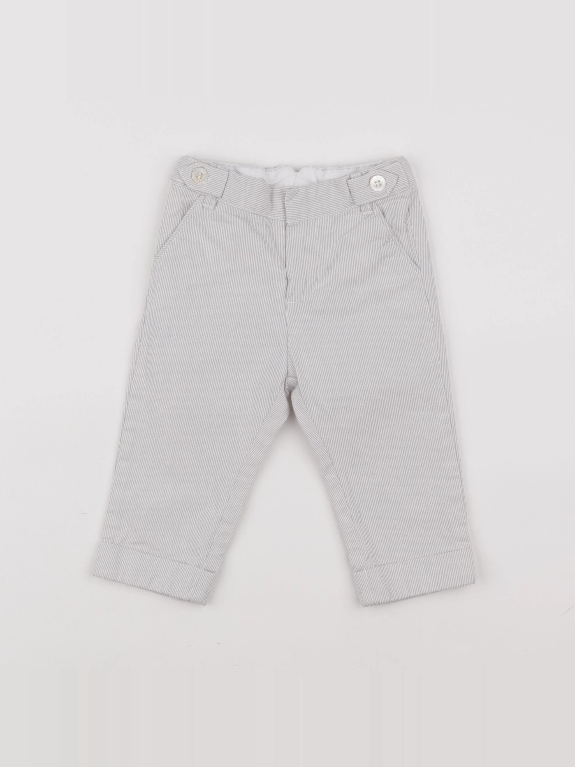 Jacadi - pantalon gris - 12 mois