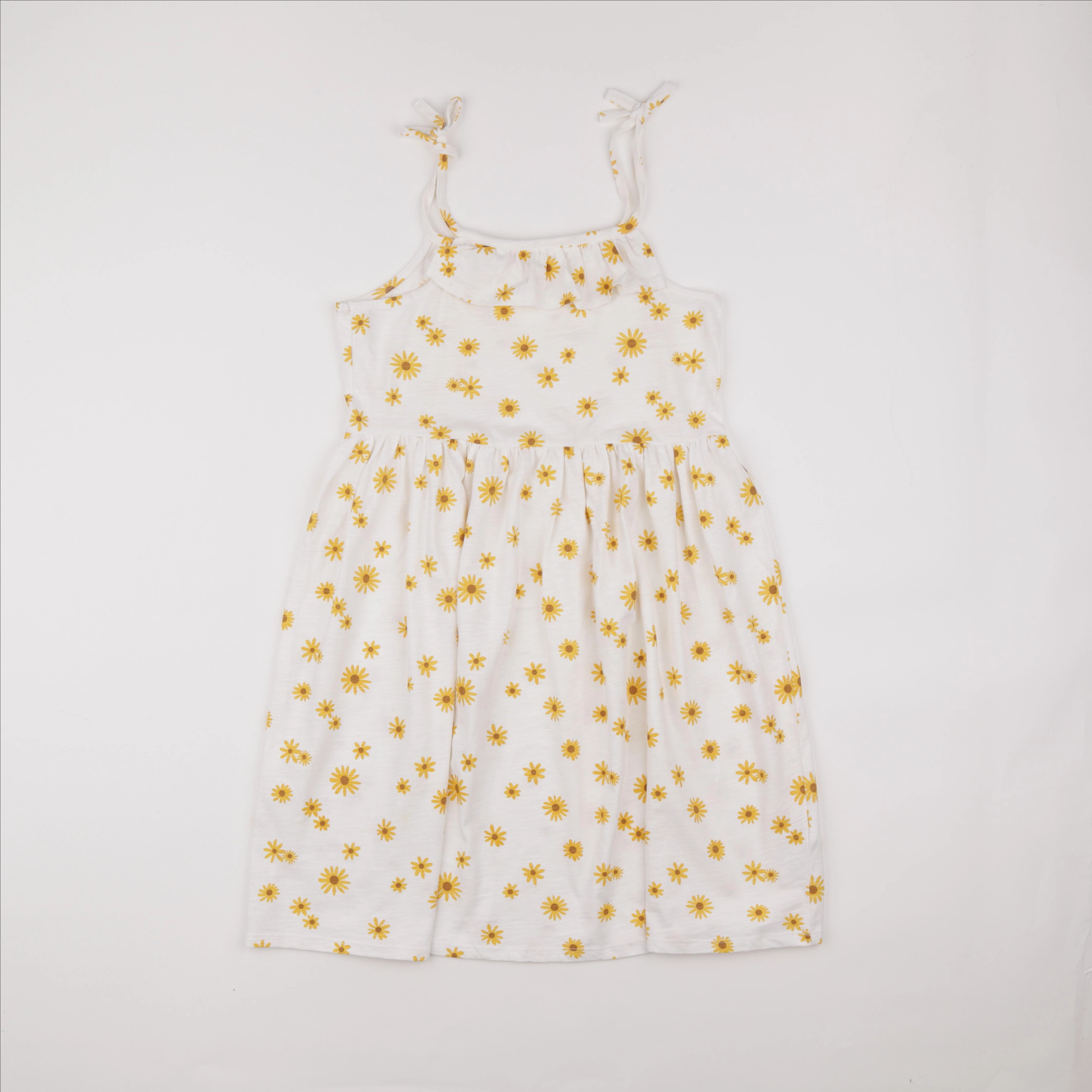 Vertbaudet - robe jaune, blanc - 12 ans