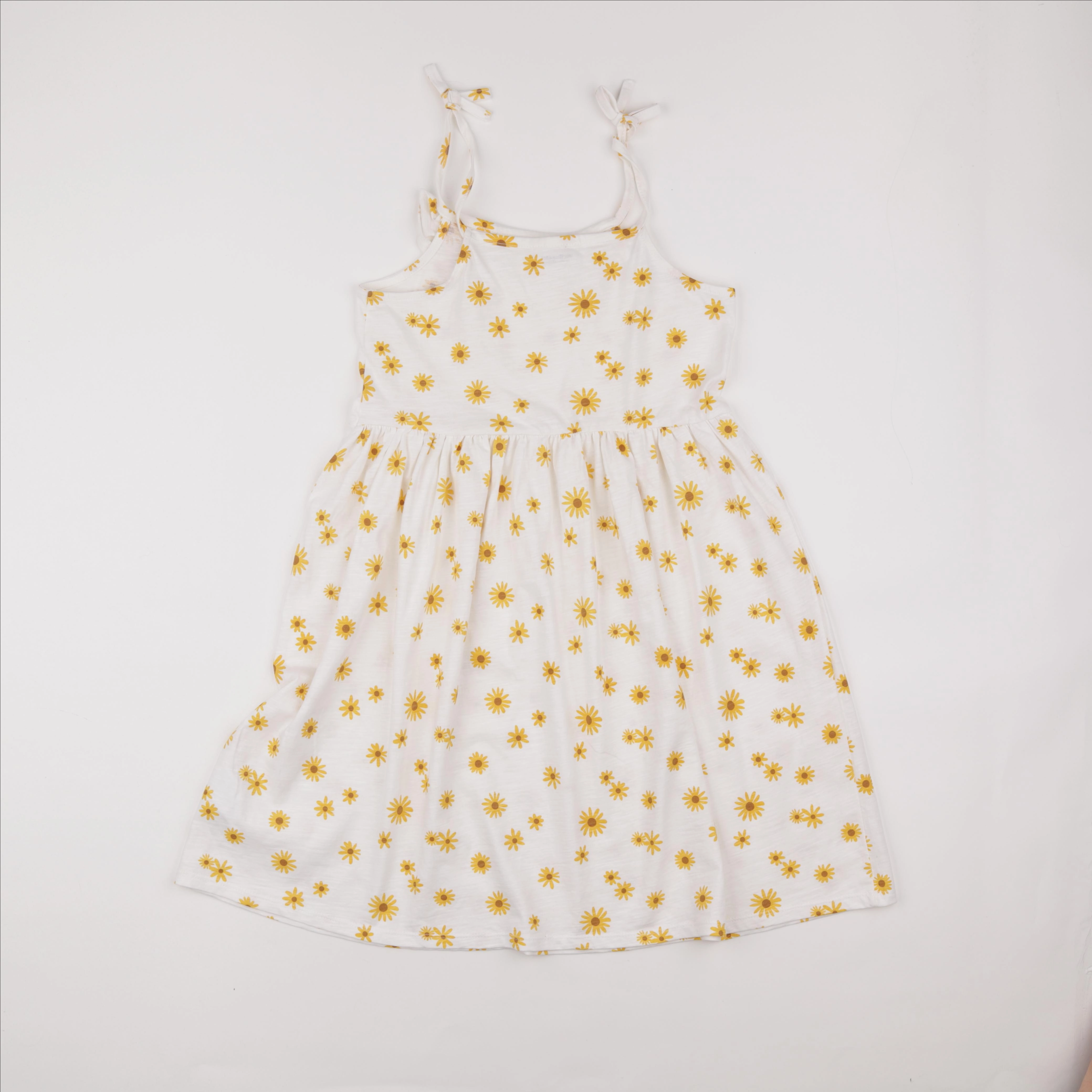 Vertbaudet - robe jaune, blanc - 12 ans