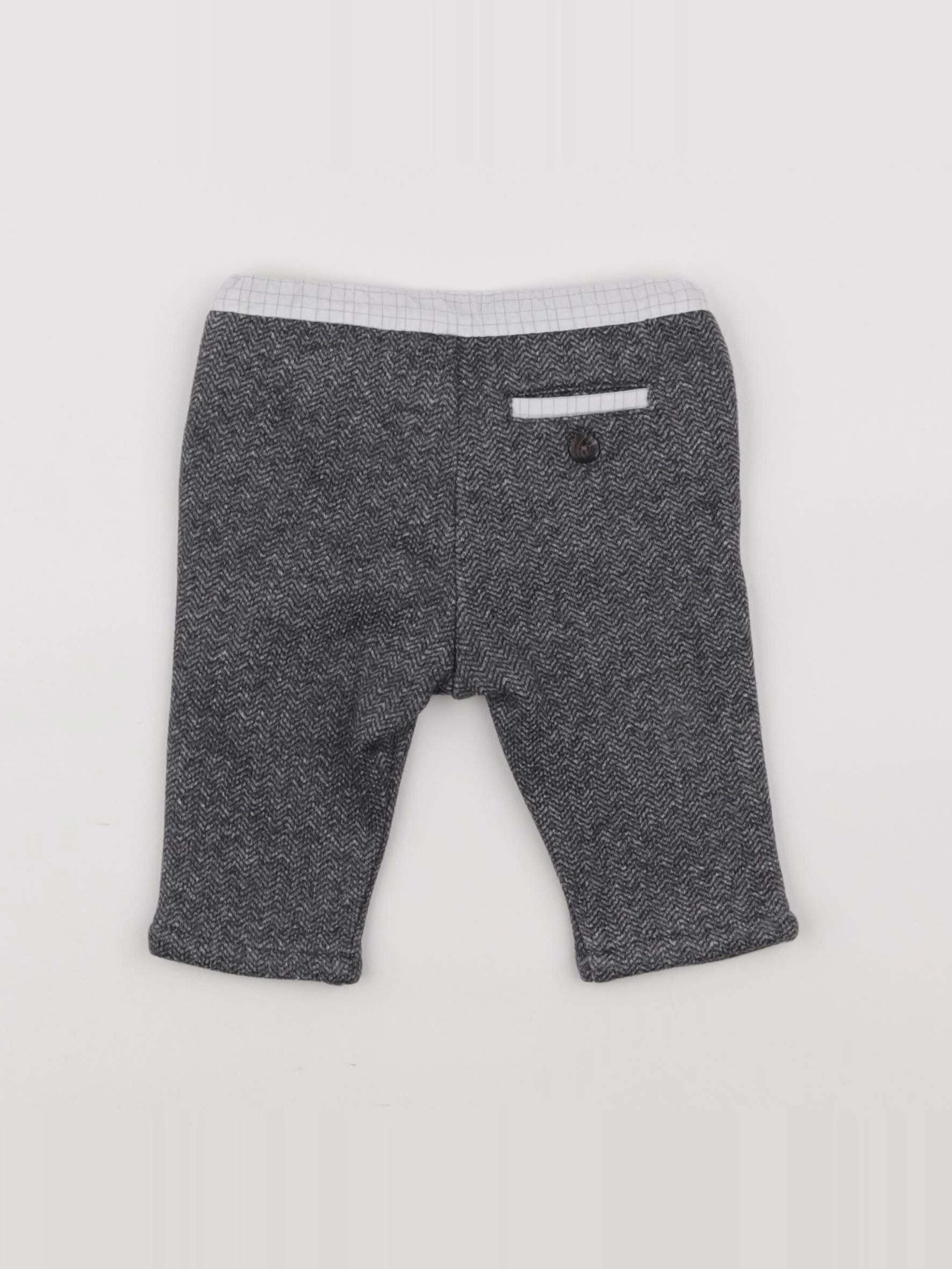 Natalys - pantalon doublé gris - 6 mois