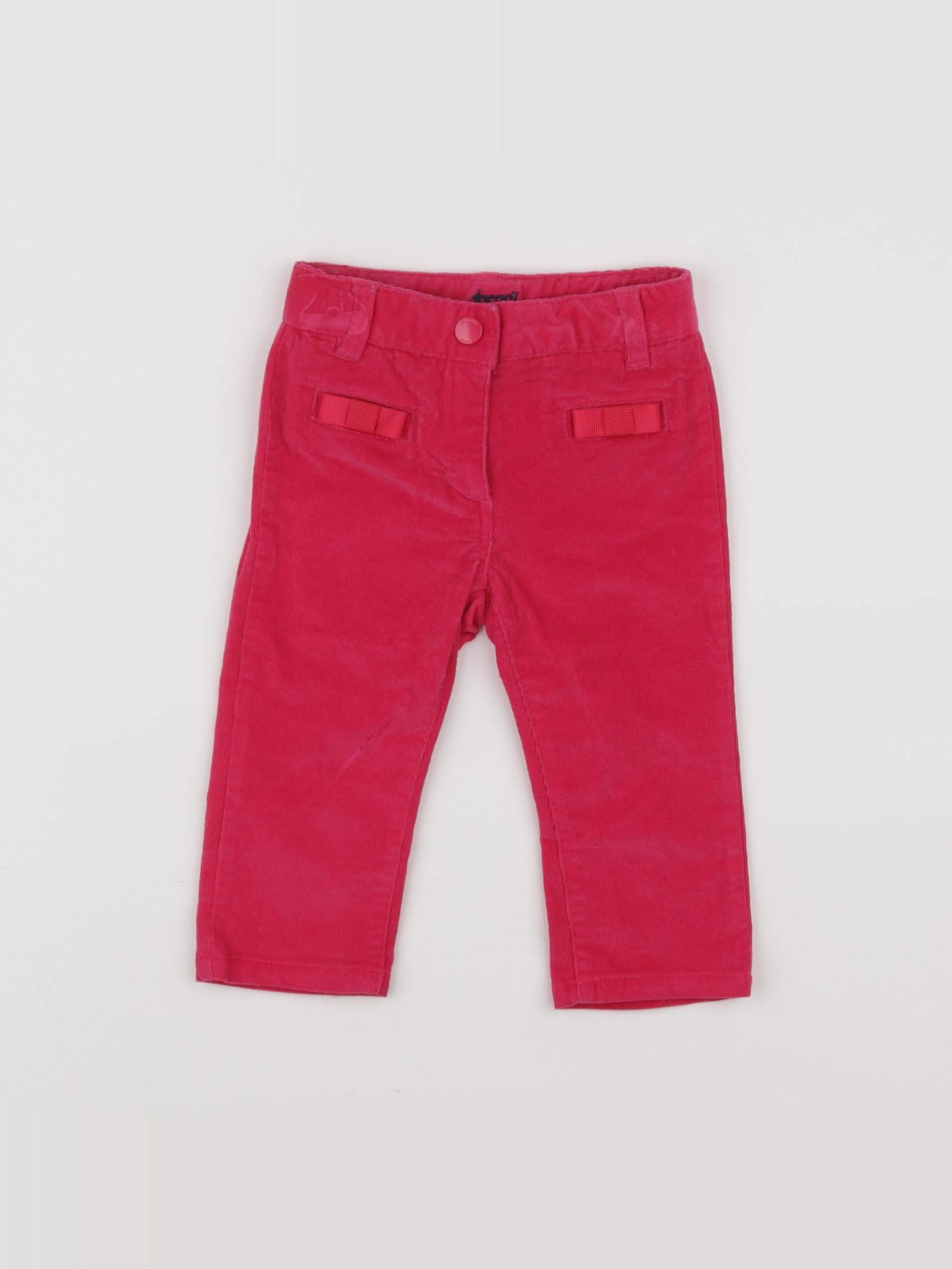Jacadi - pantalon rose - 12 mois