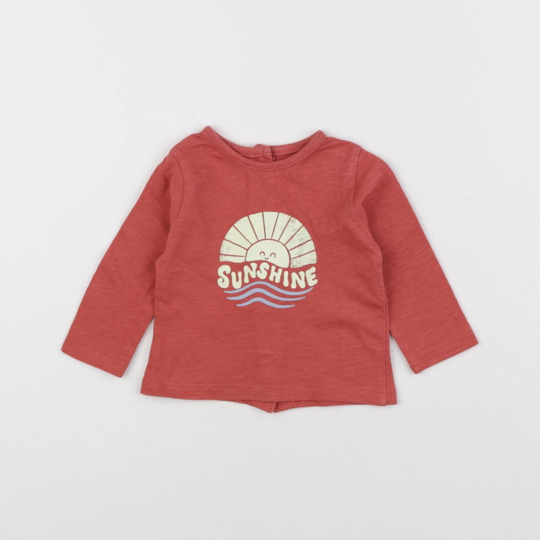 Vertbaudet - tee-shirt rouge - 3 mois