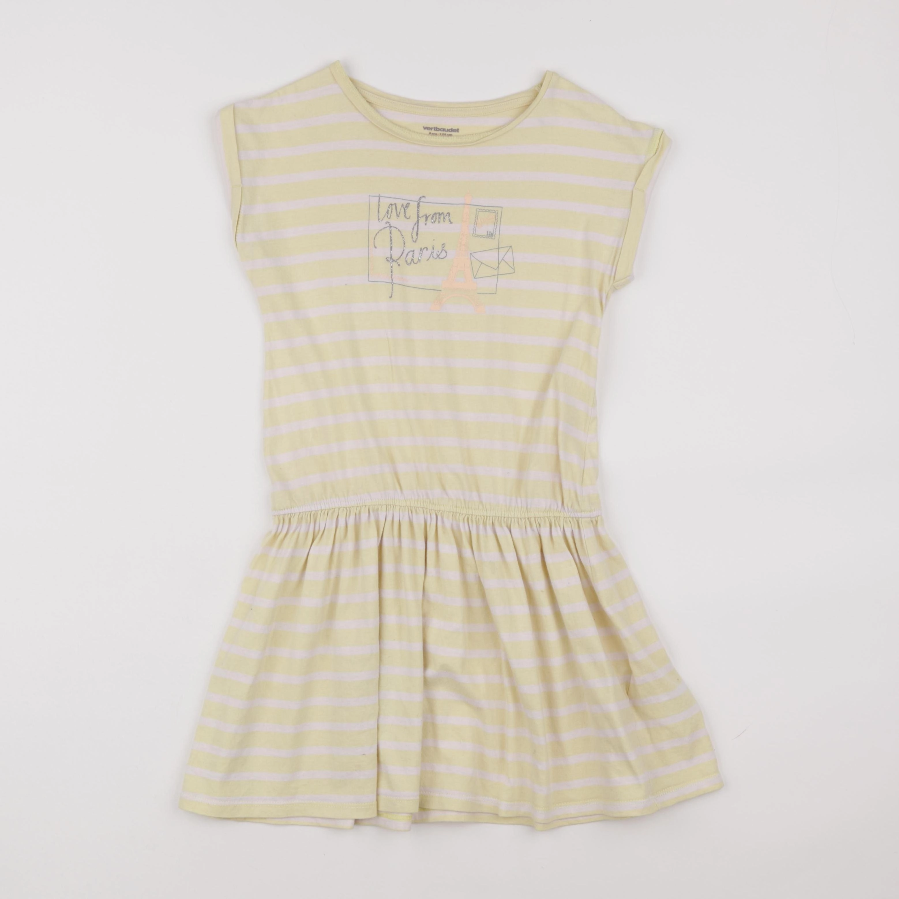 Vertbaudet - robe jaune - 8 ans