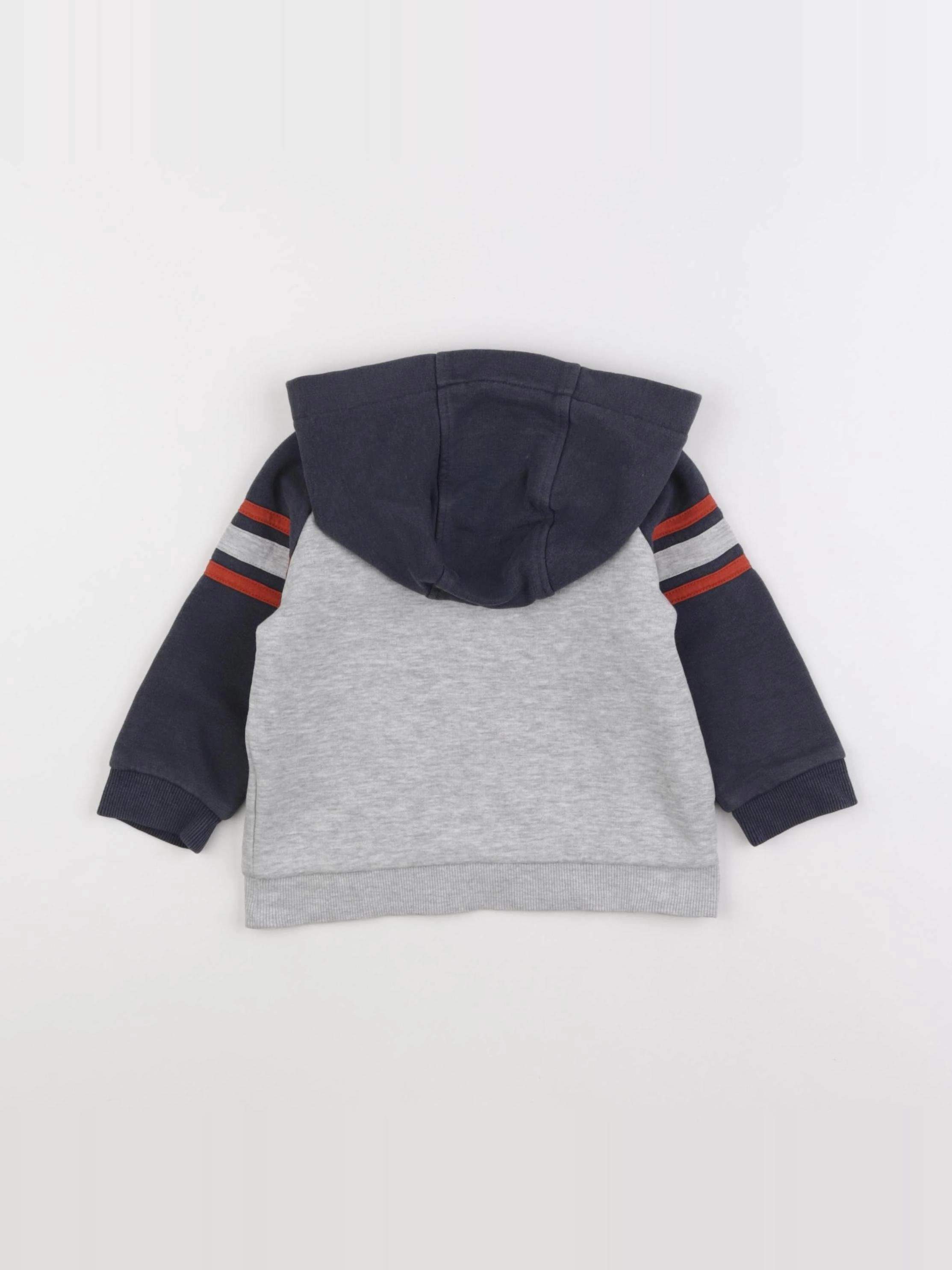 Vertbaudet - sweat gris, bleu - 2 ans