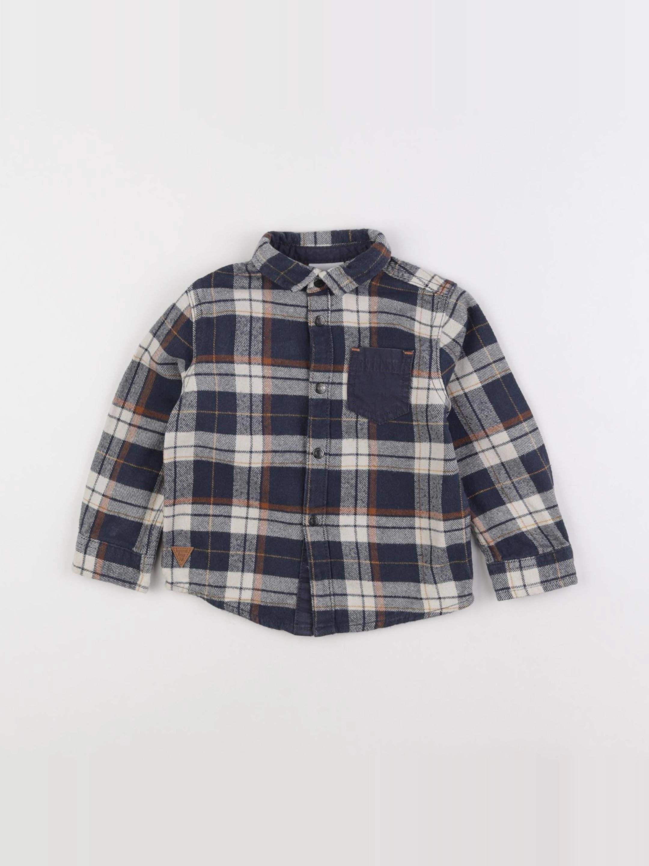 Vertbaudet - chemise bleu - 2 ans