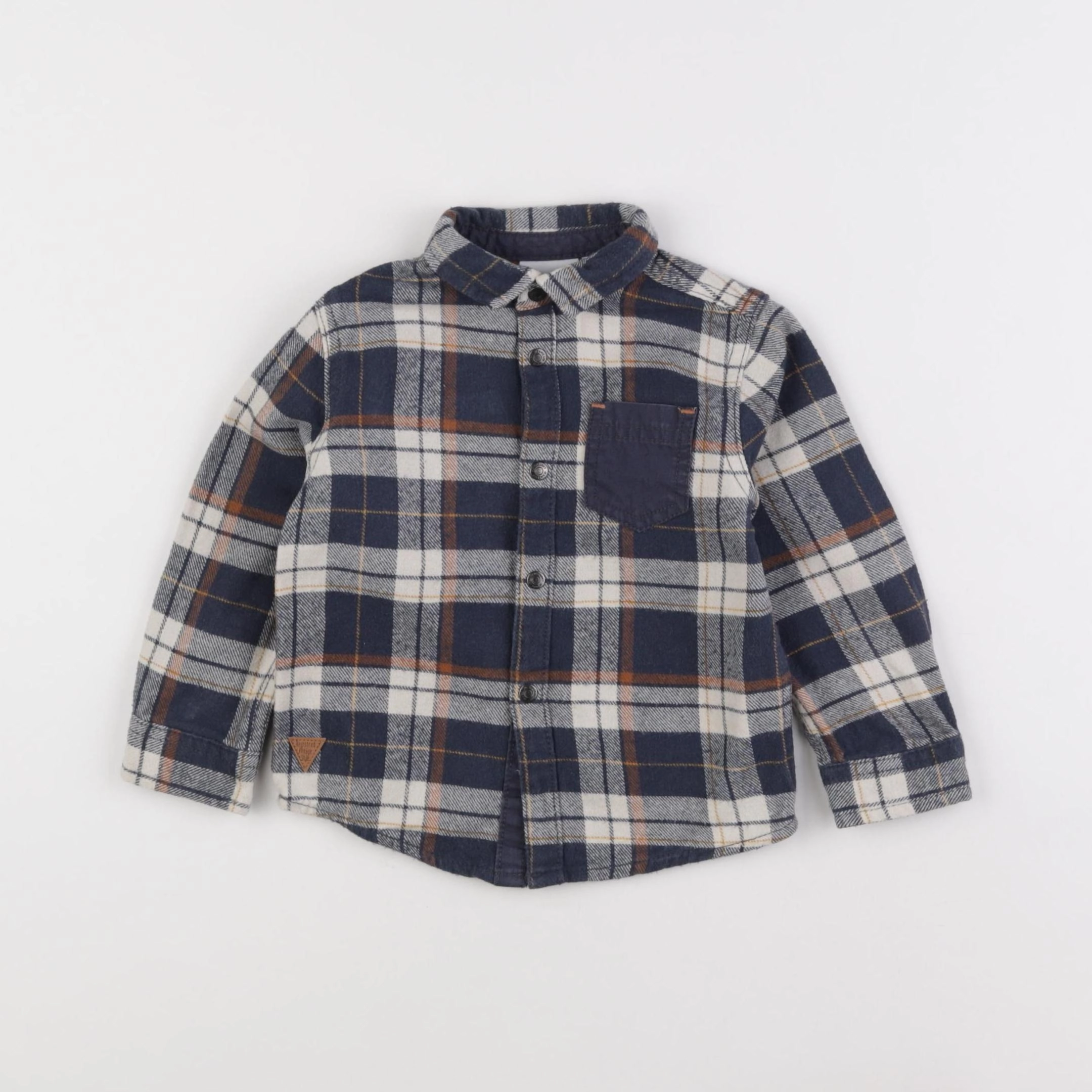 Vertbaudet - chemise bleu - 2 ans