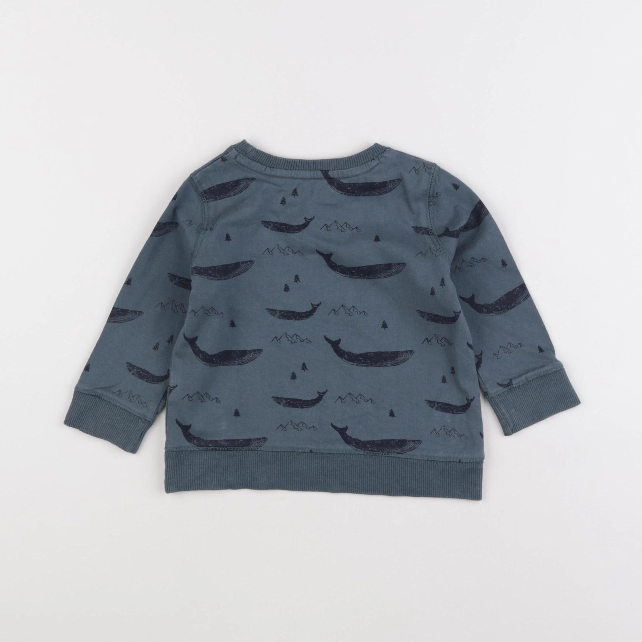 Vertbaudet - tee-shirt bleu - 2 ans