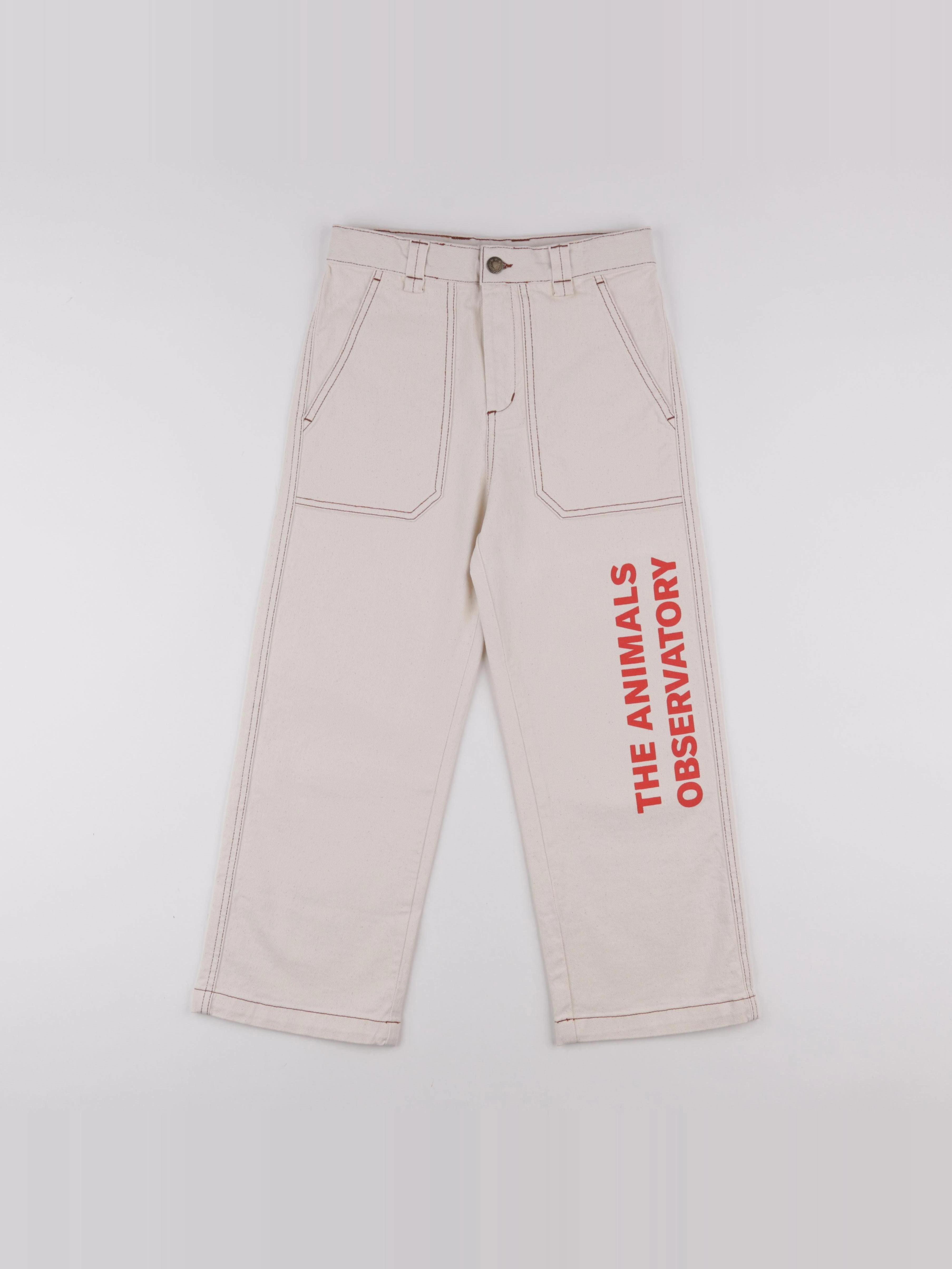 The animals observatory - Pantalon Ant Blanc - 10 ans