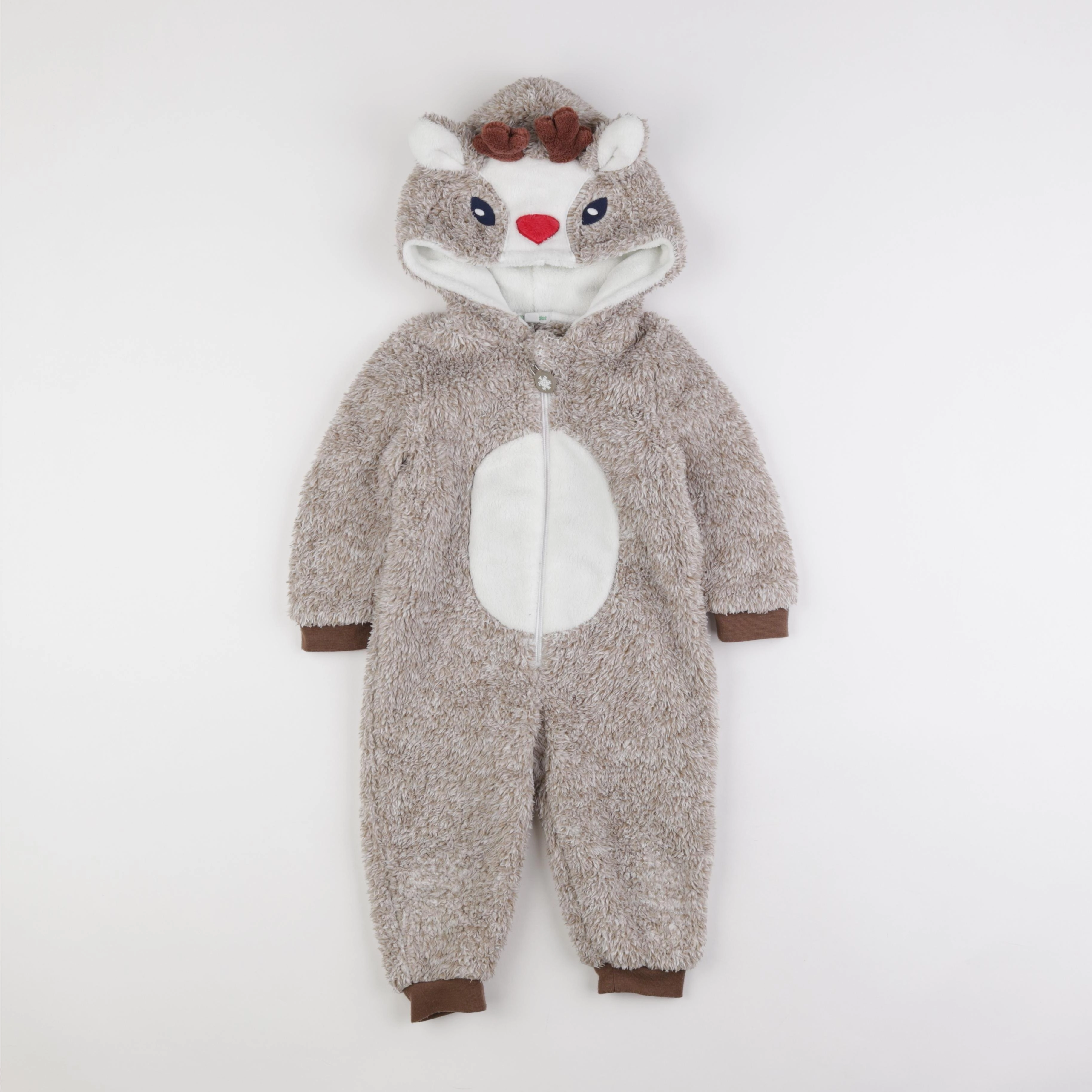 Vertbaudet - sur-pyjama marron - 2 ans
