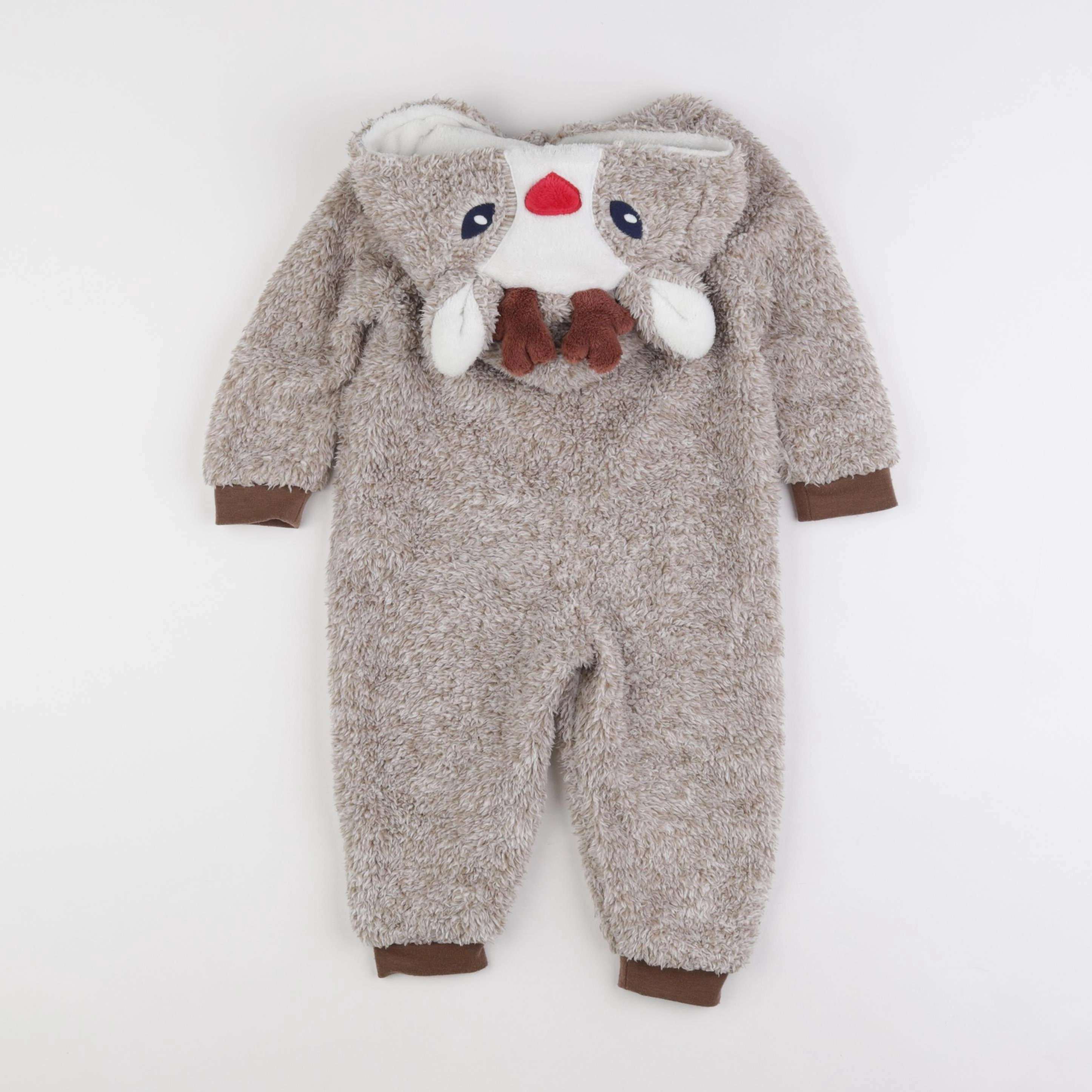 Vertbaudet - sur-pyjama marron - 2 ans