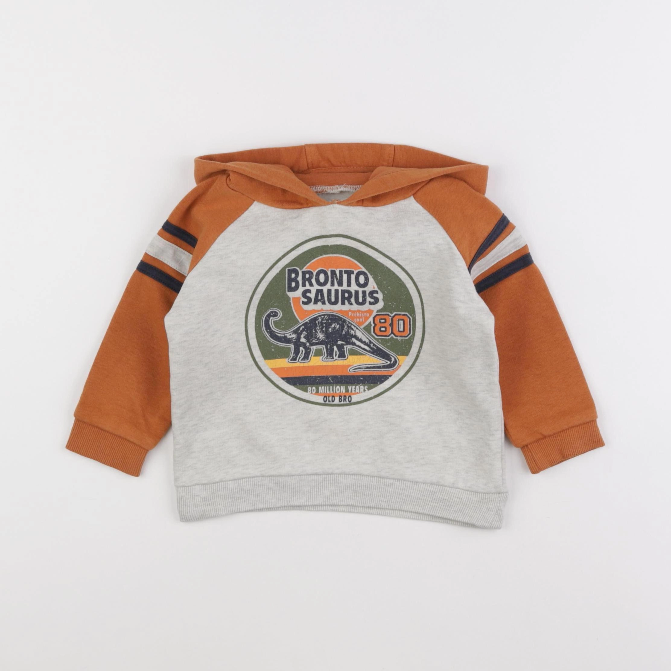 Vertbaudet - sweat marron - 18 mois à 2 ans