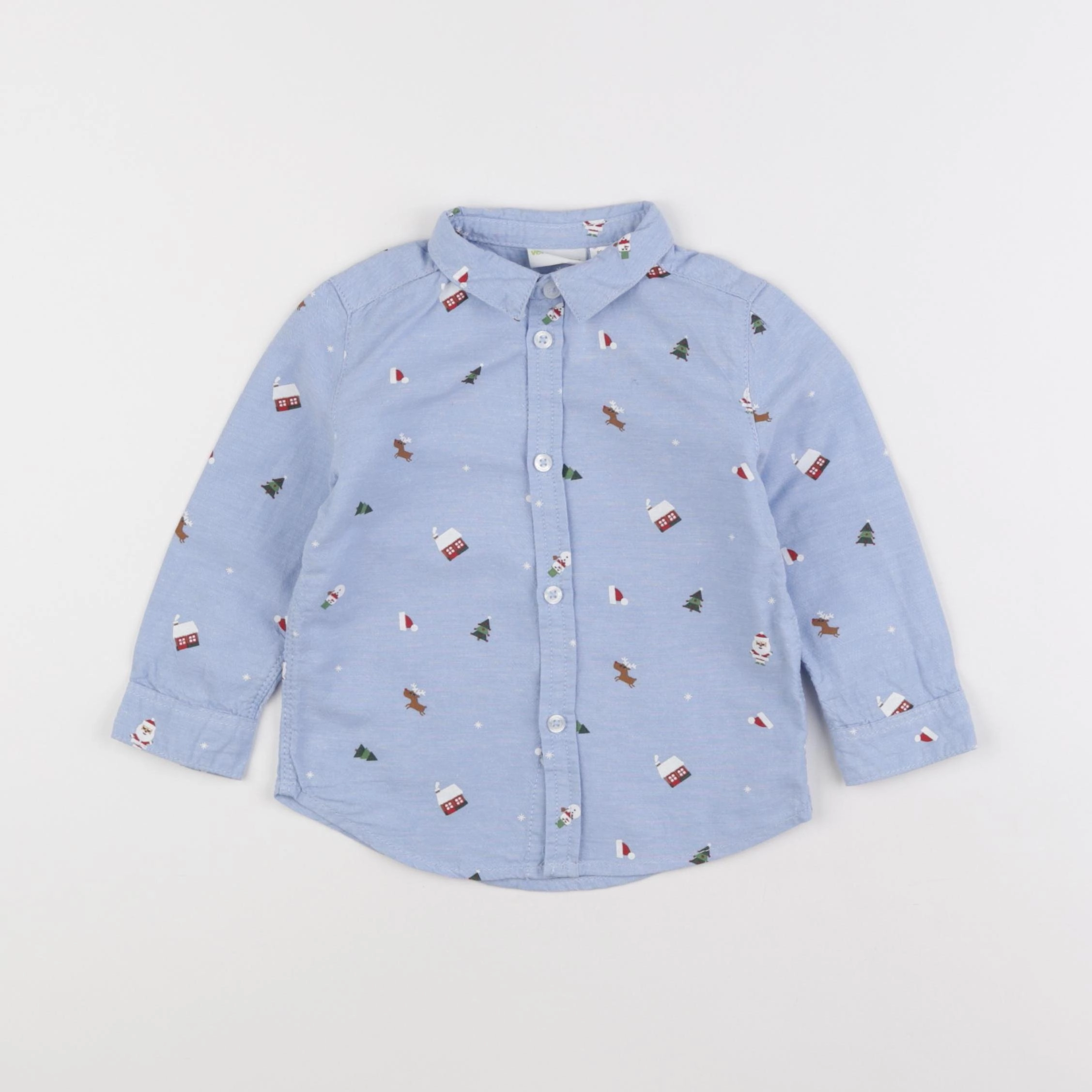 Vertbaudet - chemise bleu - 18 mois à 2 ans