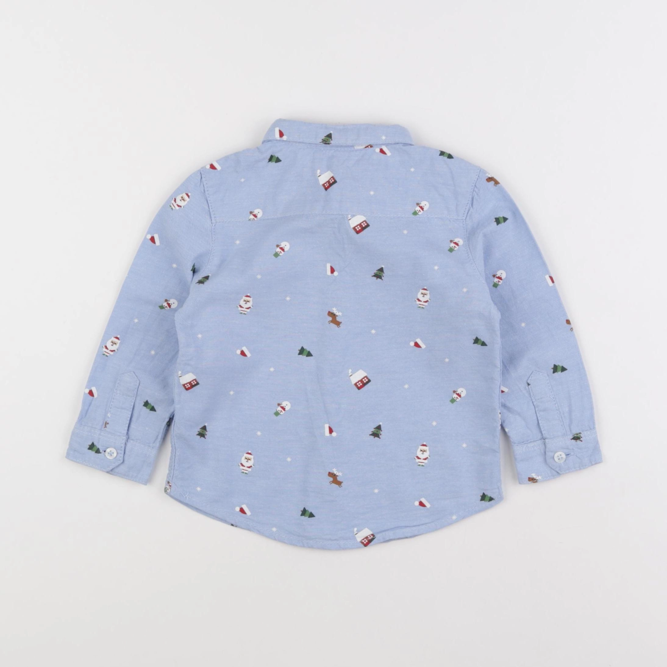 Vertbaudet - chemise bleu - 18 mois à 2 ans