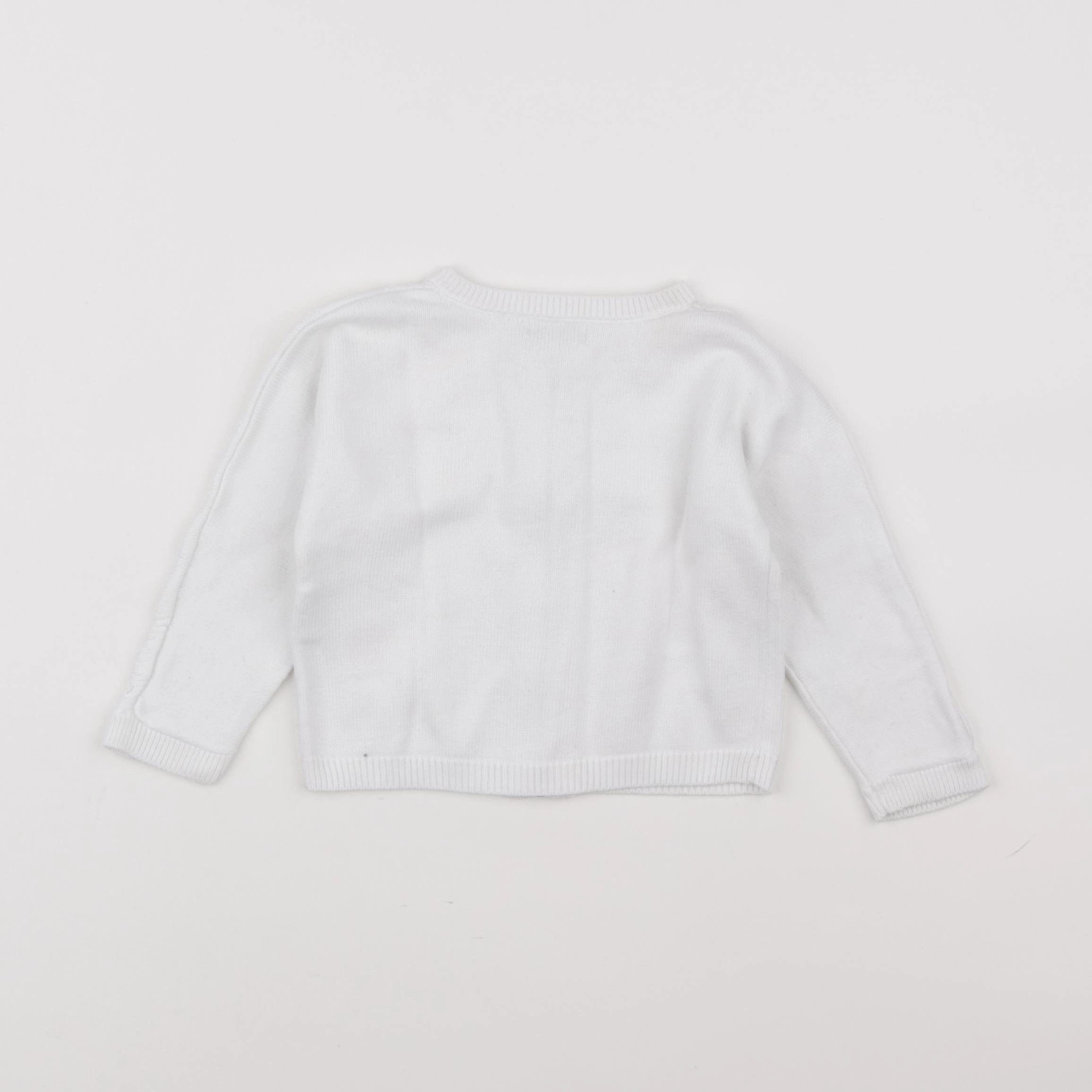 IKKS - gilet blanc - 18 mois