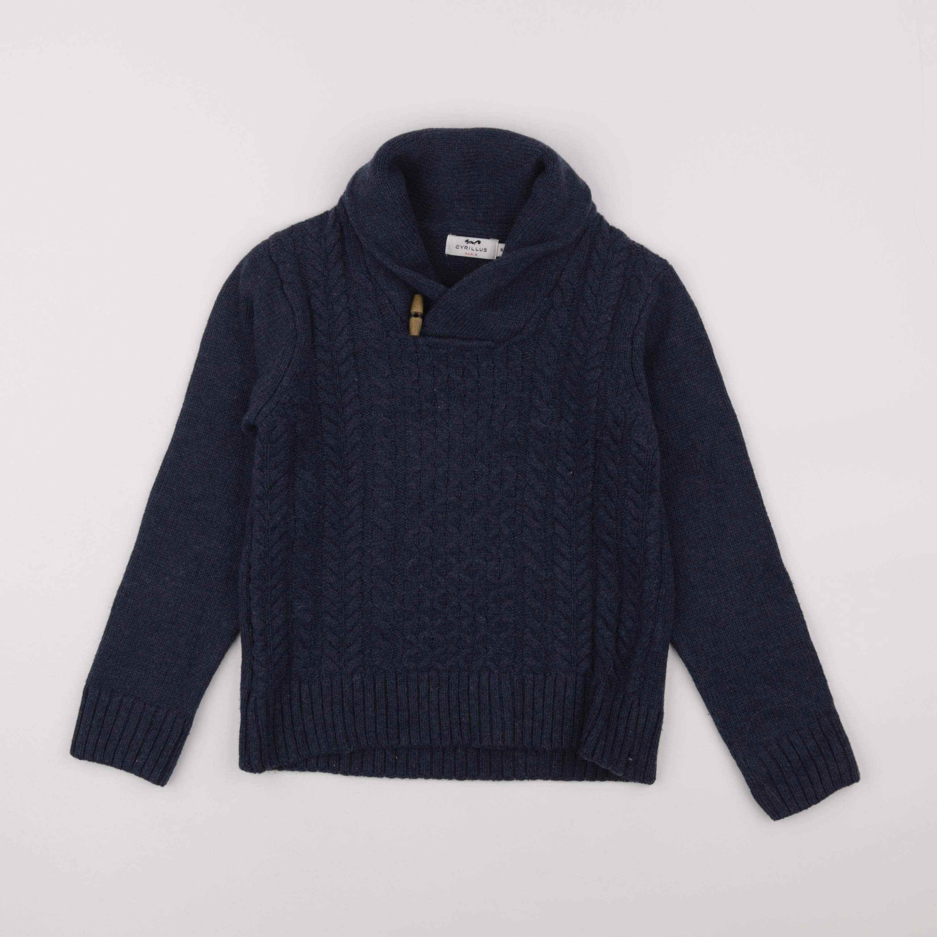 Cyrillus - pull bleu - 8 ans