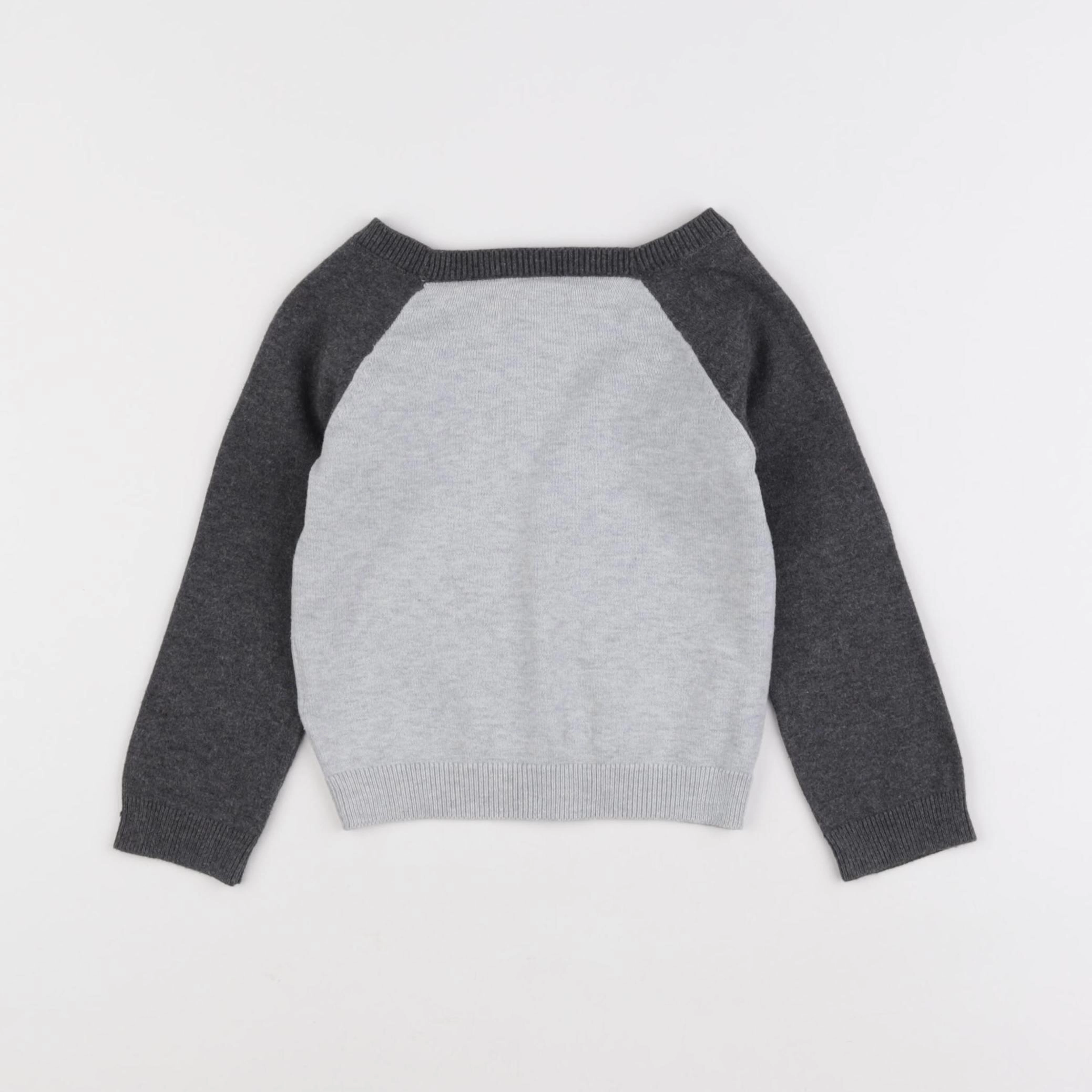 Vertbaudet - gilet gris - 2 ans