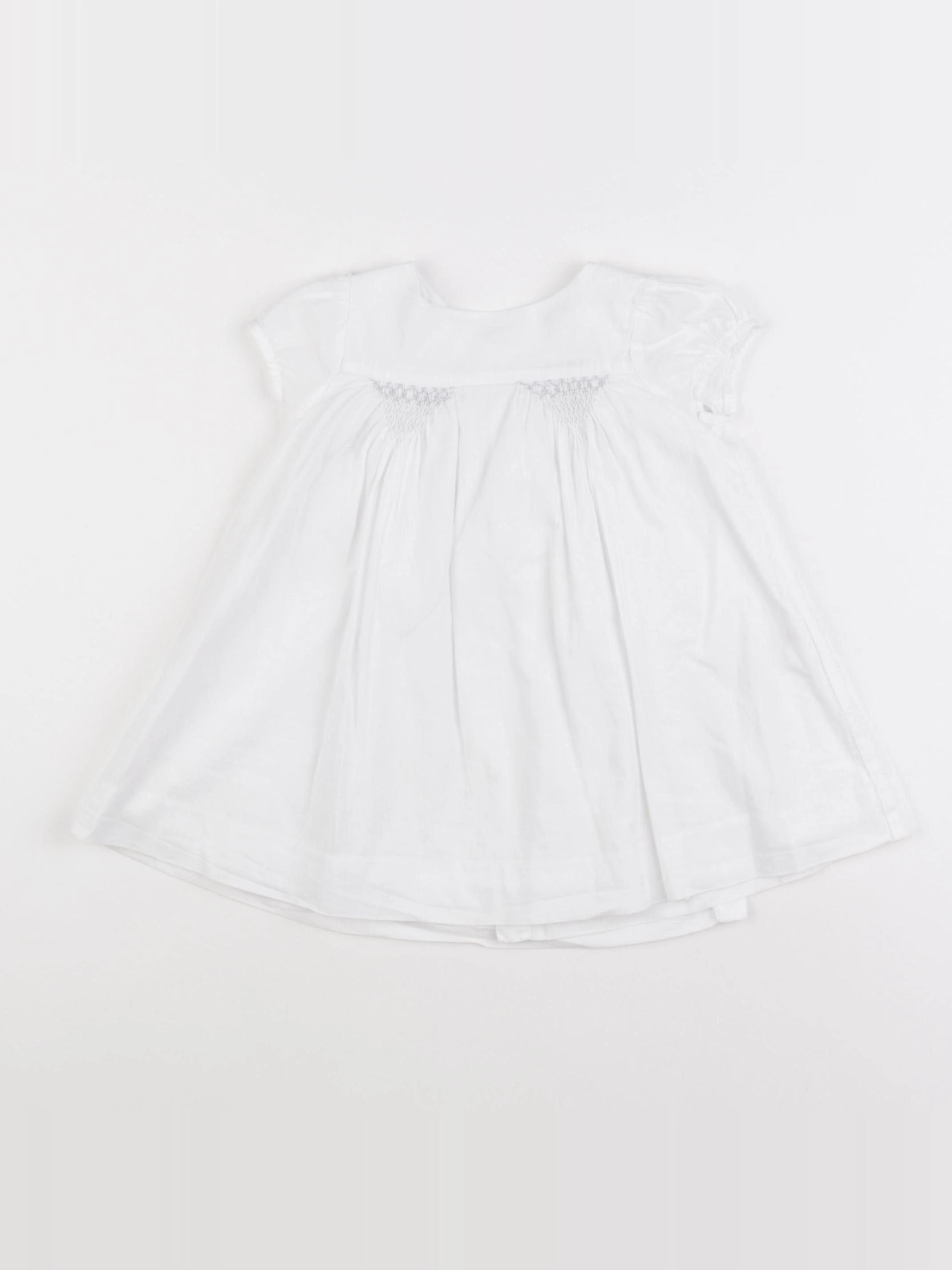 Jacadi - robe blanc - 12 mois