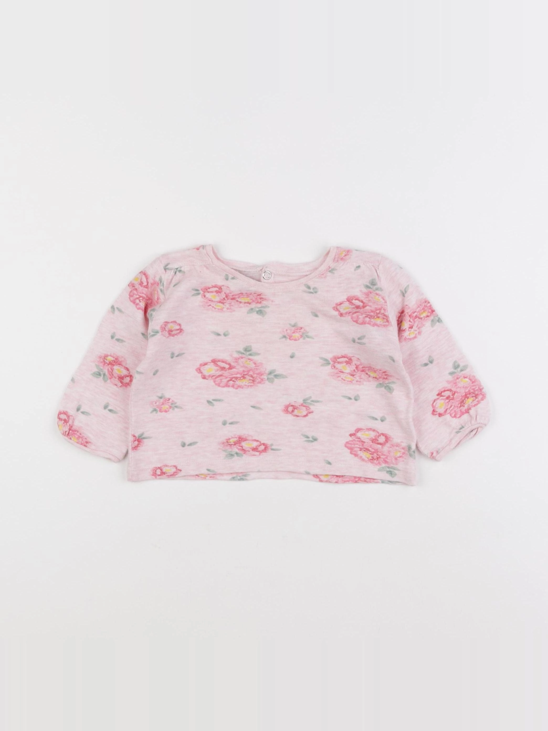 Petit Bateau - tee-shirt rose - 6 mois