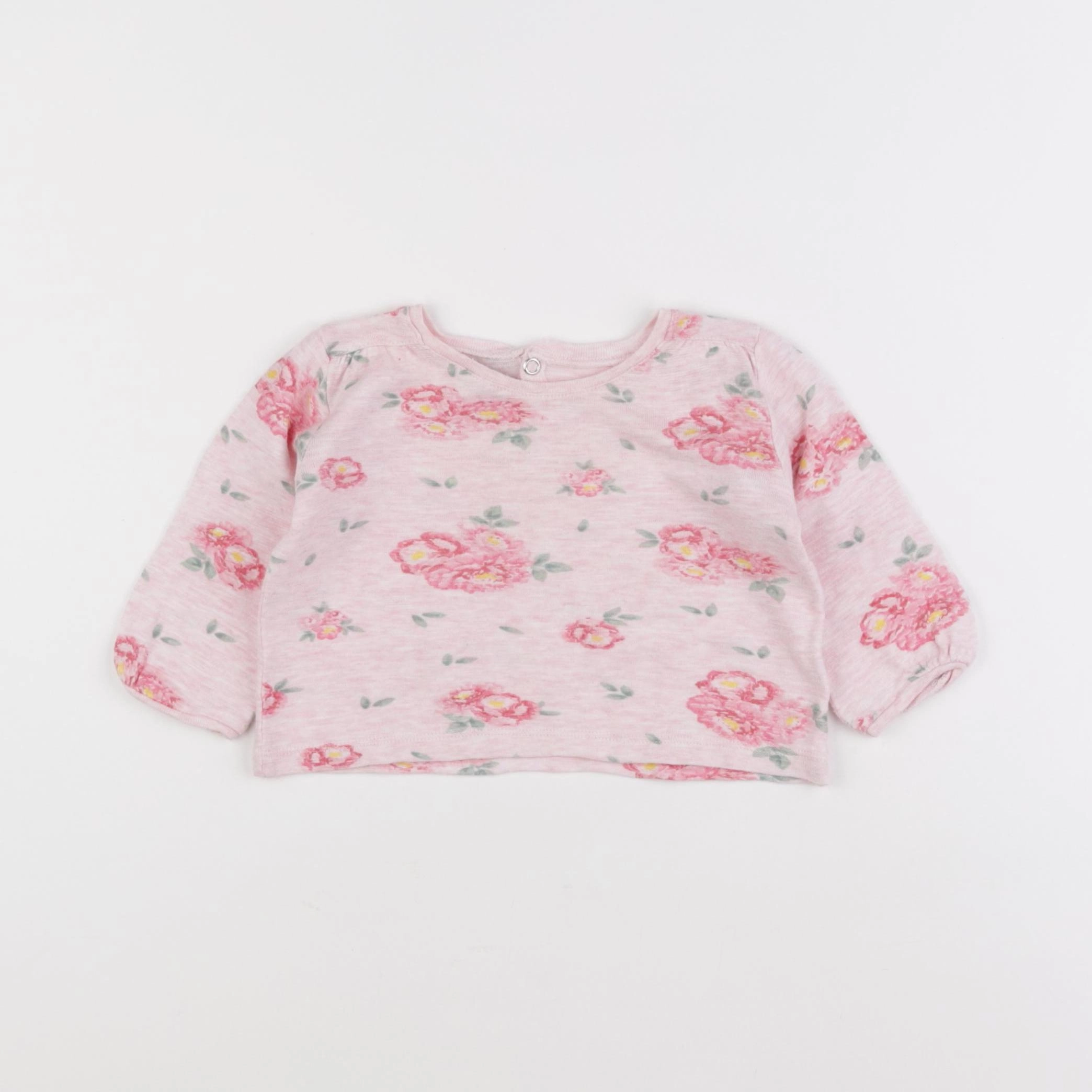 Petit Bateau - tee-shirt rose - 6 mois