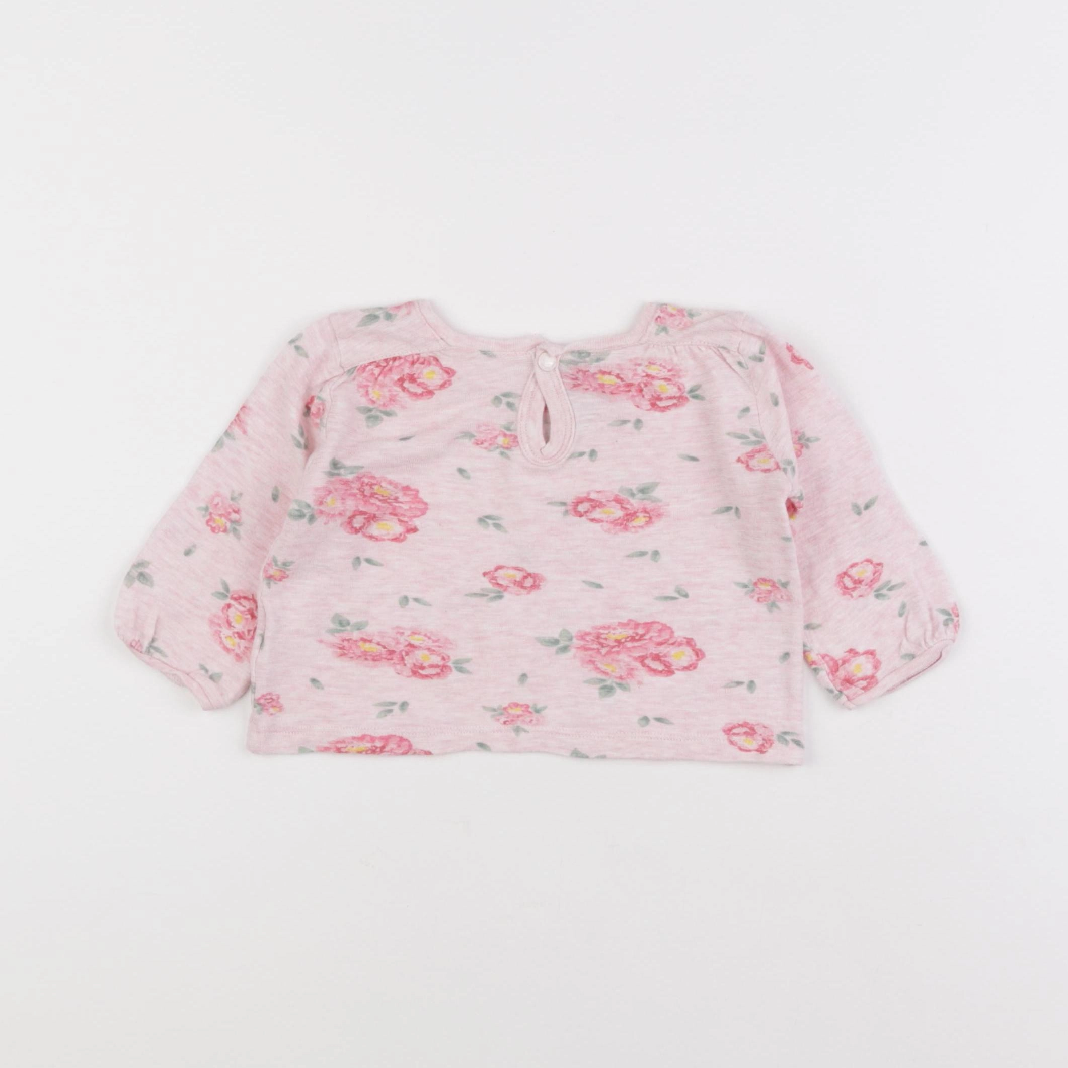 Petit Bateau - tee-shirt rose - 6 mois