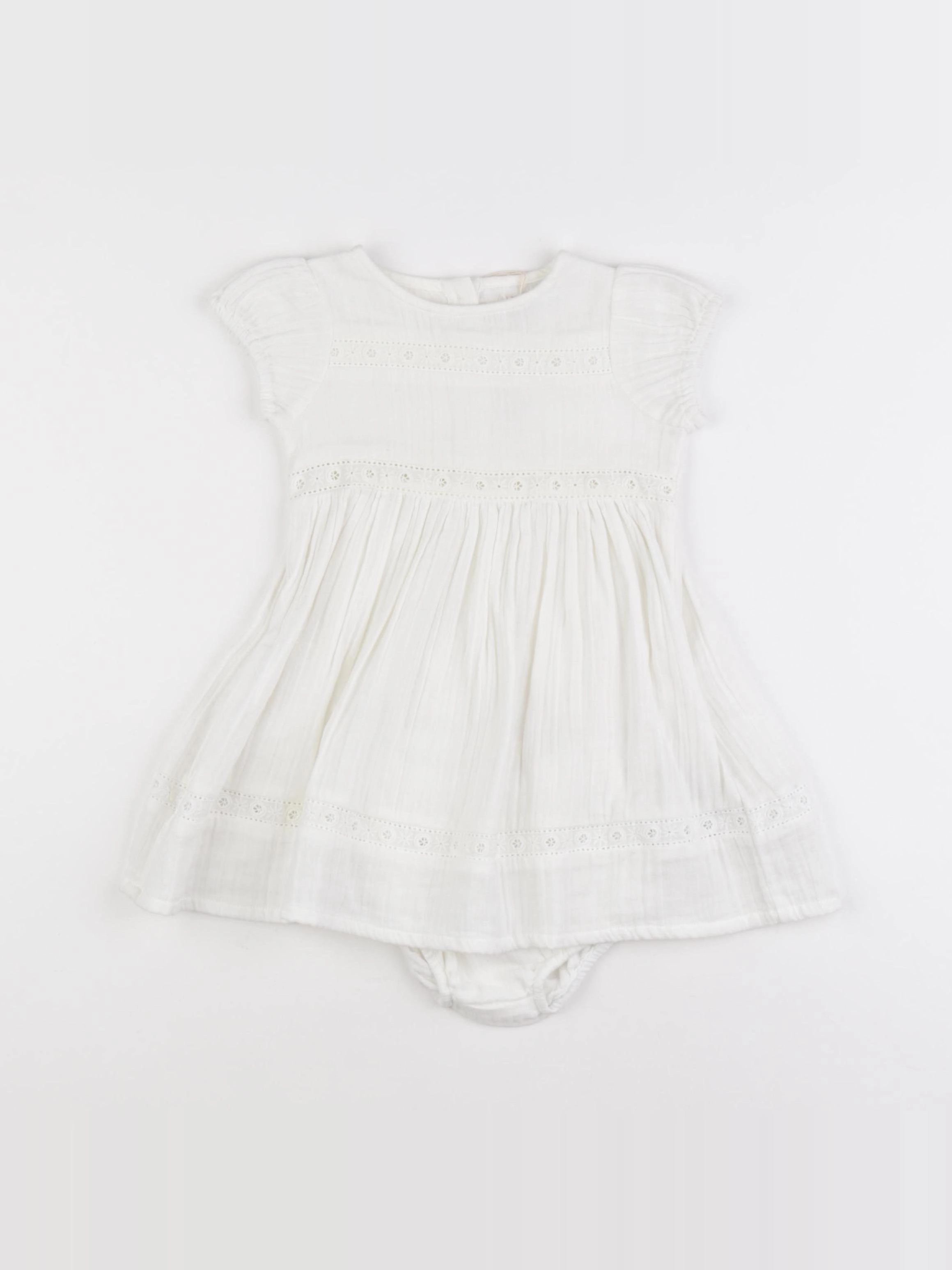 Boutchou - robe blanc - 12 mois