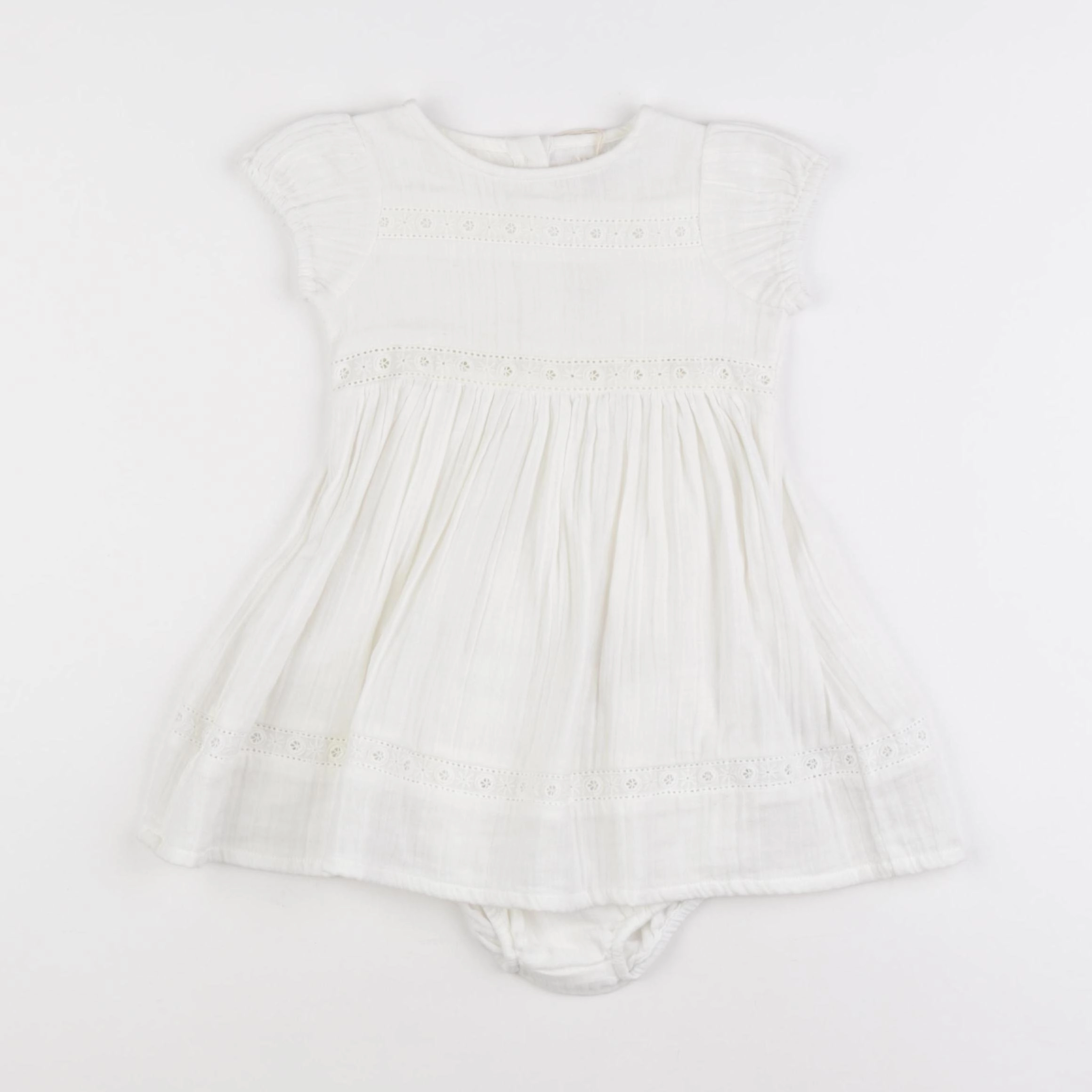 Boutchou - robe blanc - 12 mois