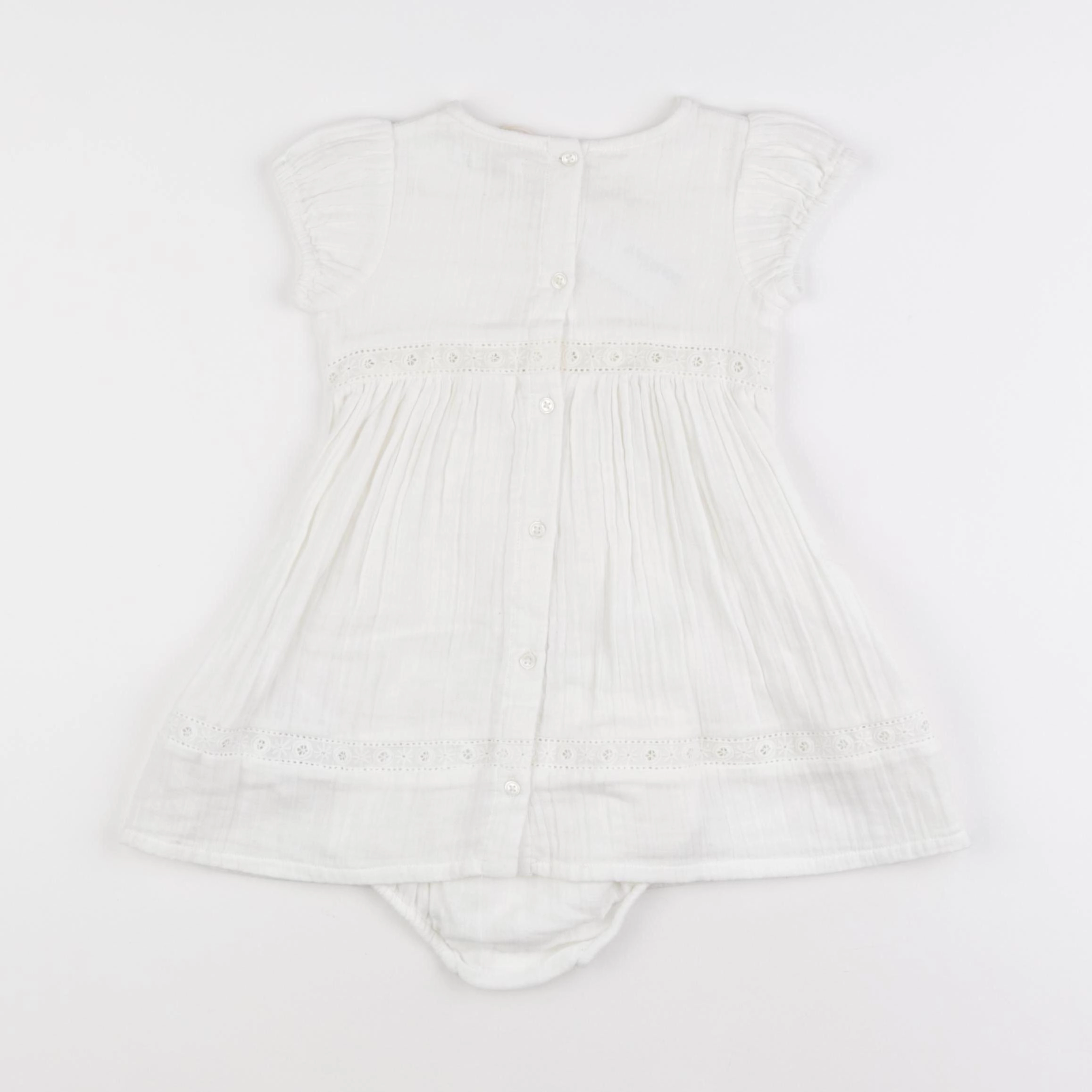 Boutchou - robe blanc - 12 mois