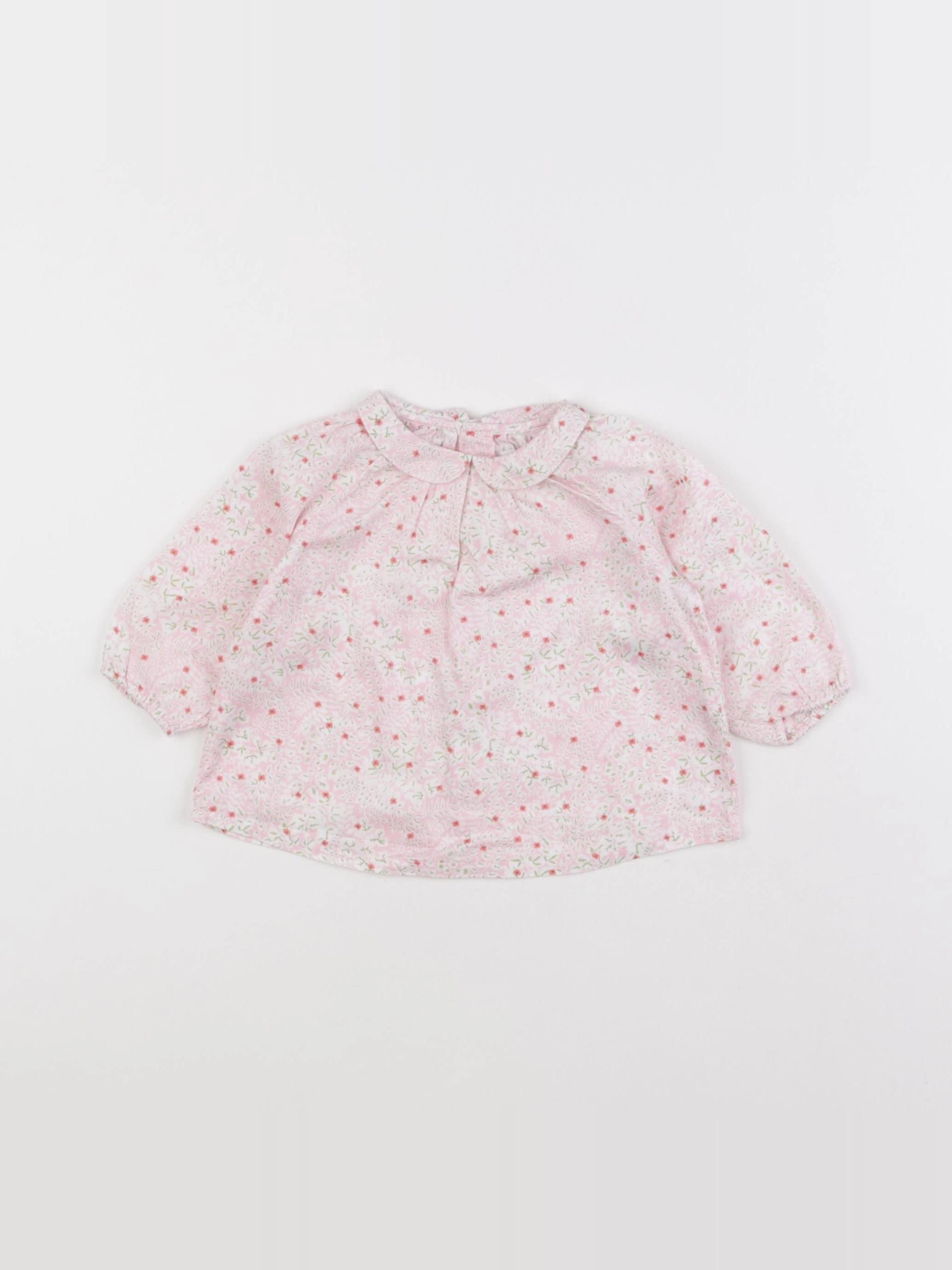 Boutchou - blouse rose - 6 mois